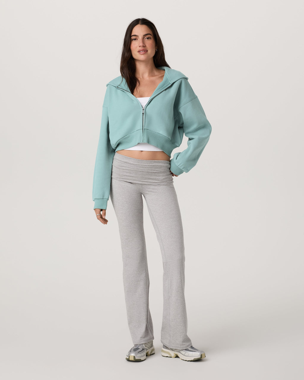 Restore Mini Full Zip Hoodie | Sea Spray