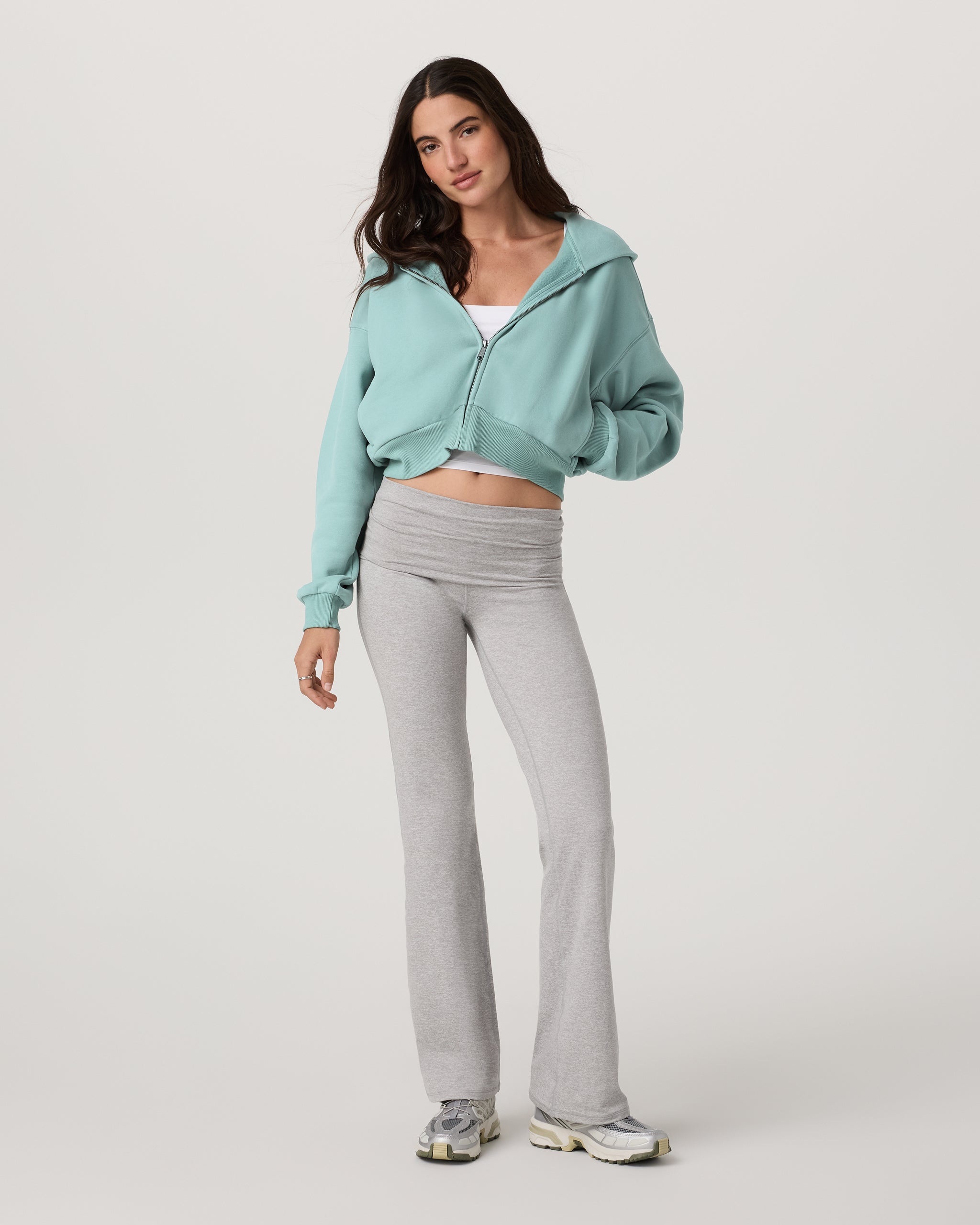 Restore Mini Full Zip Hoodie | Sea Spray
