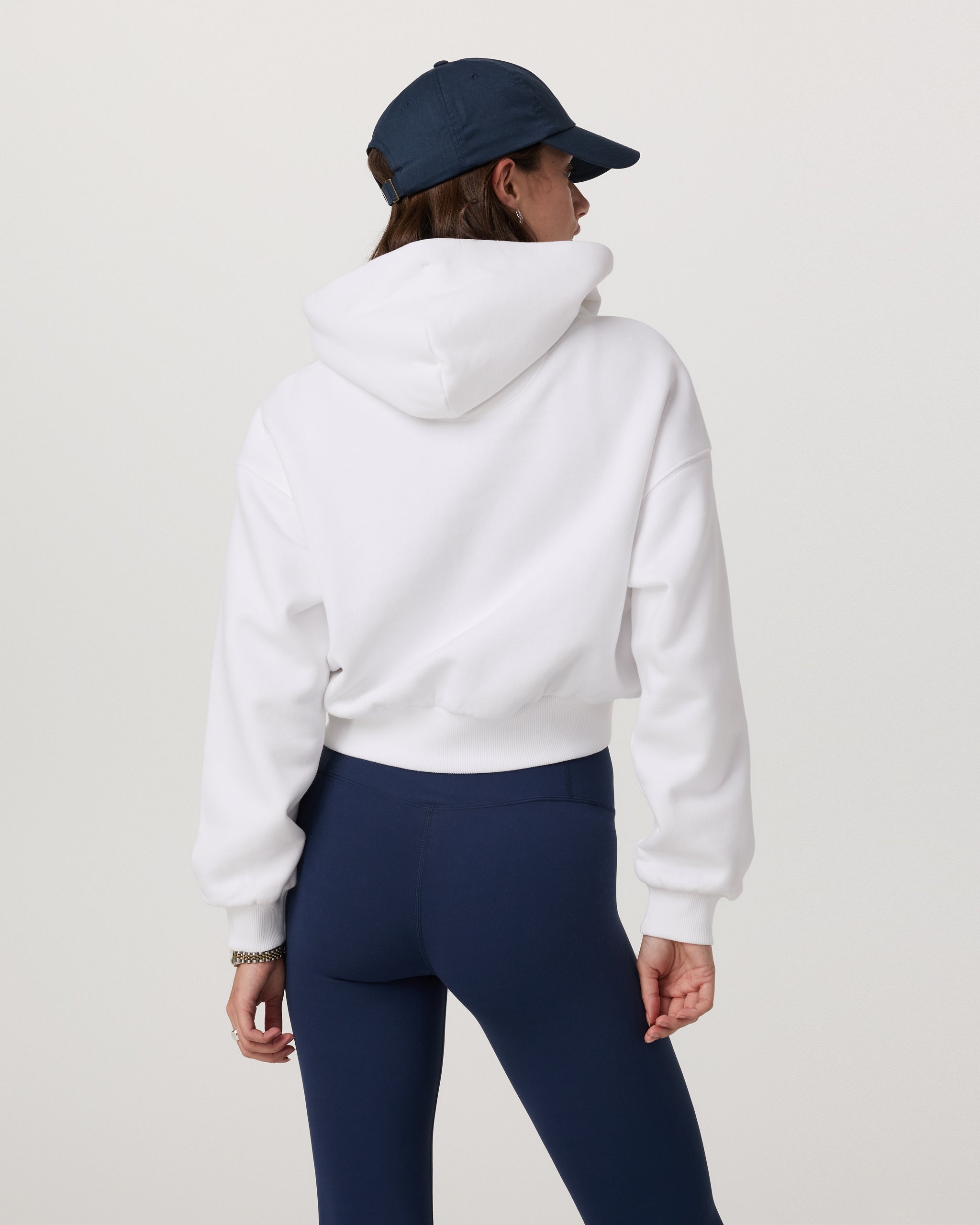 Restore Mini Full Zip Hoodie | White