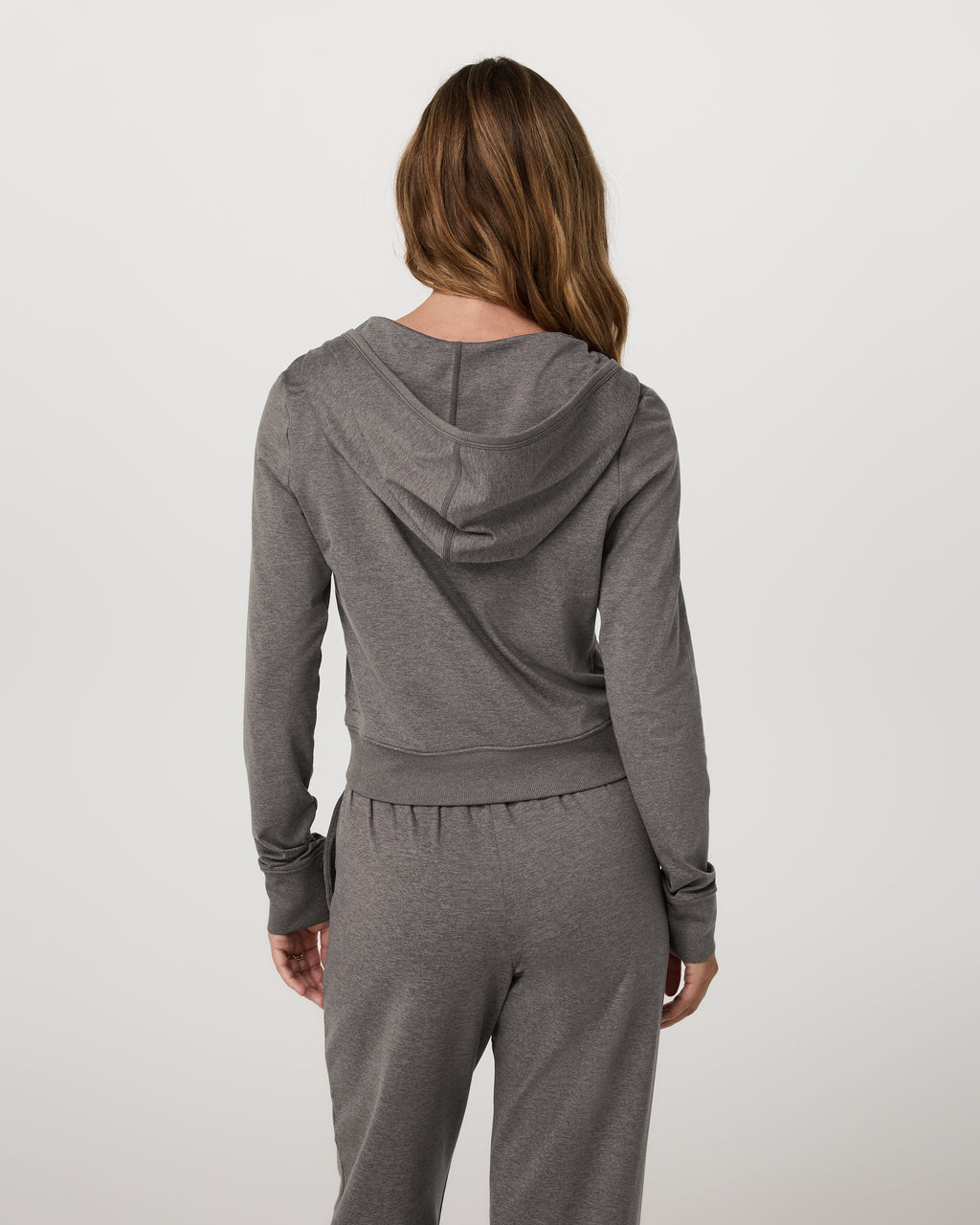 Halo Mini Full Zip Hoodie | Chia Heather