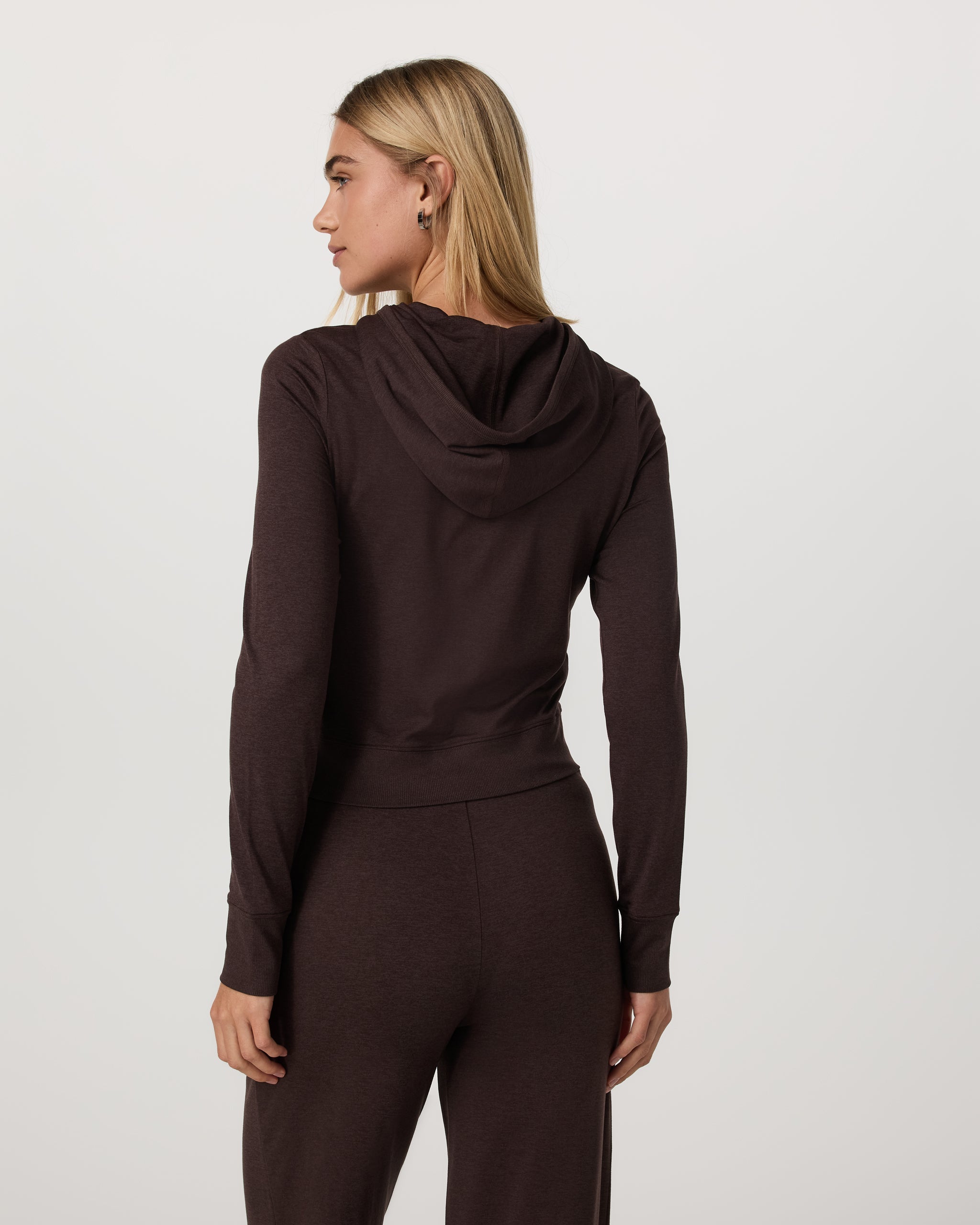 Halo Mini Full Zip Hoodie | Java Heather