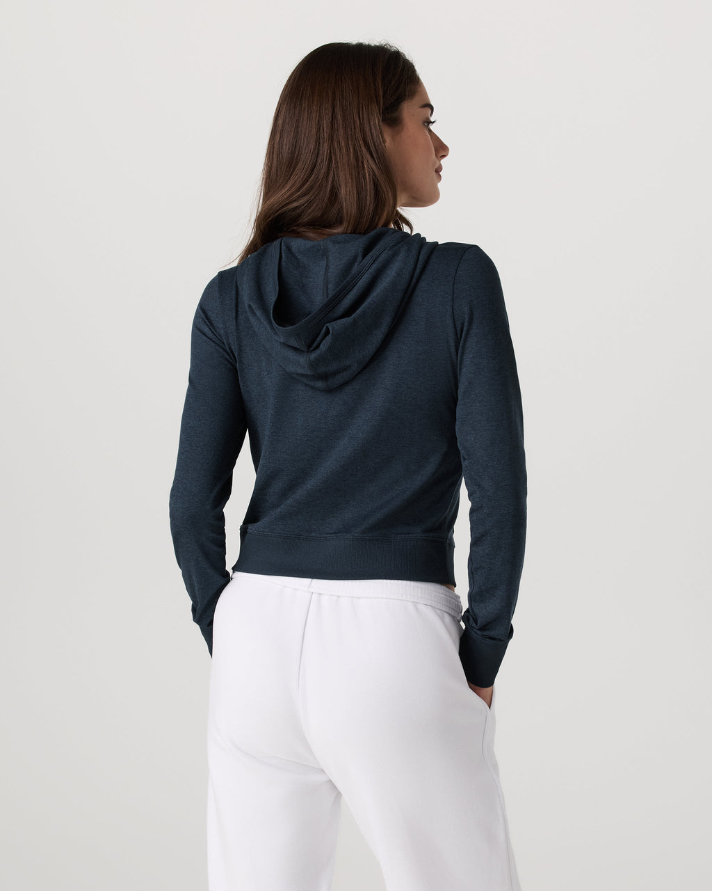 Halo Mini Full Zip Hoodie | Midnight Heather