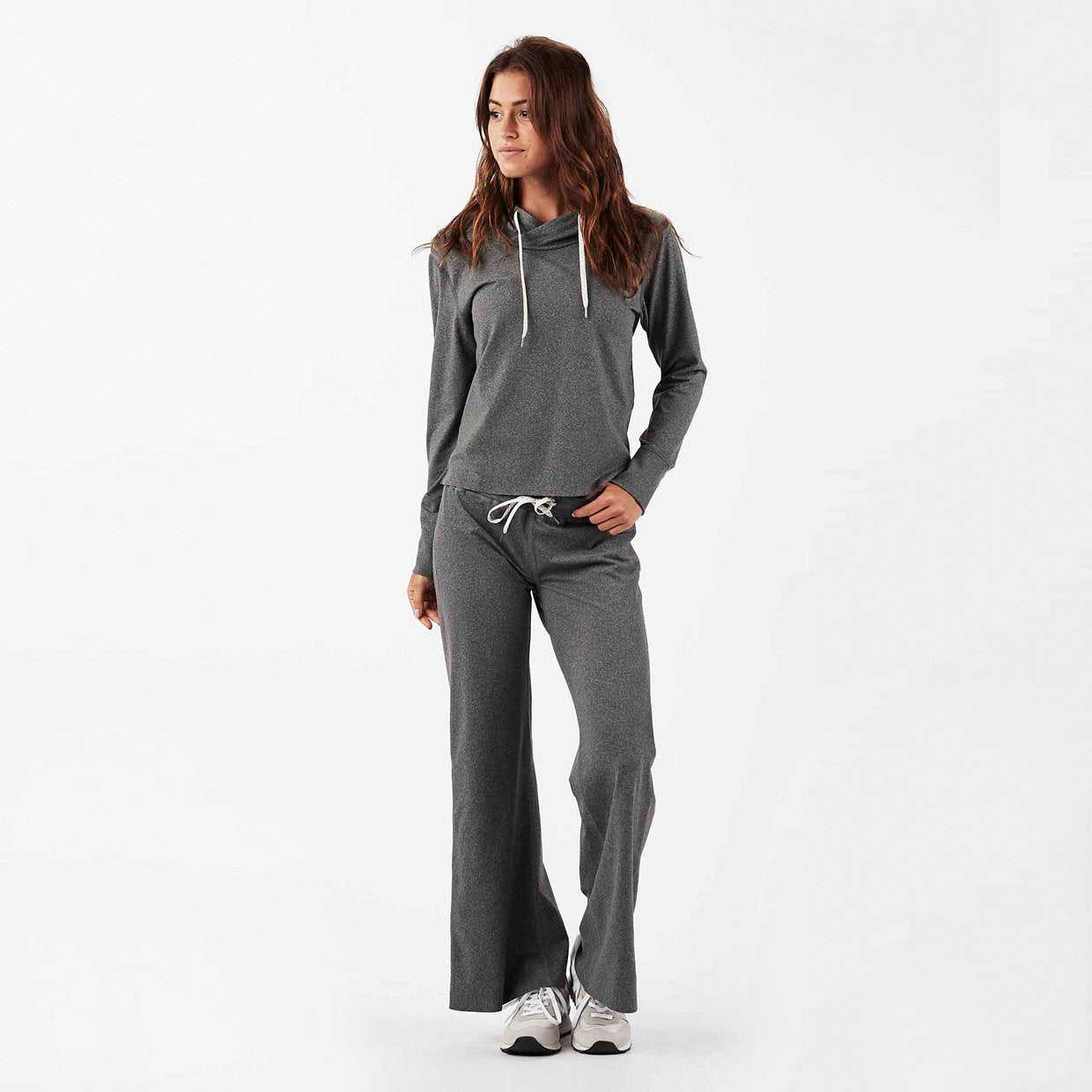 Sequoia Crop Hoodie | Heather Grey