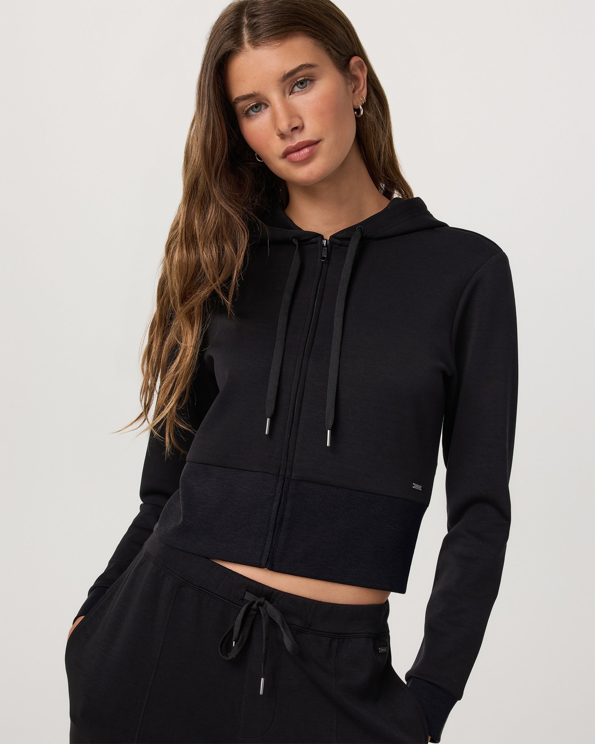 Compose Full Zip Hoodie | Black
