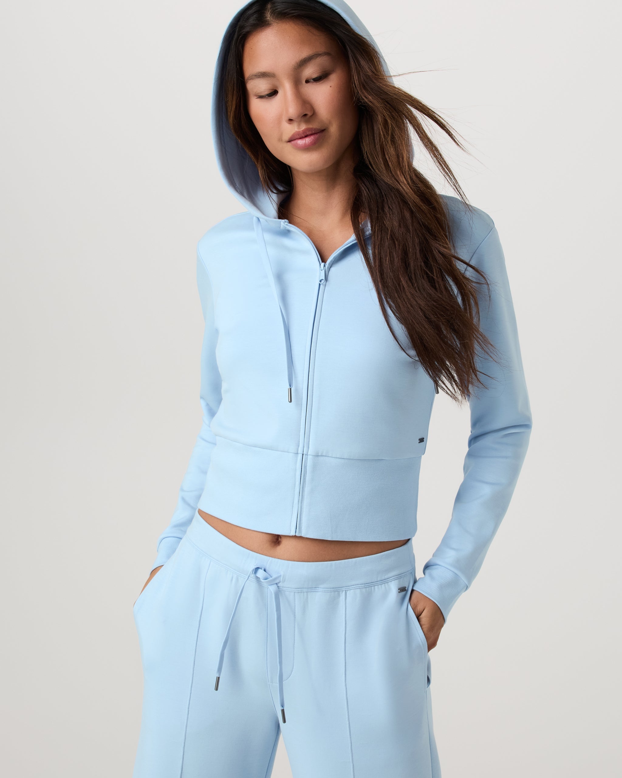 Compose Full Zip Hoodie | Crystal Blue