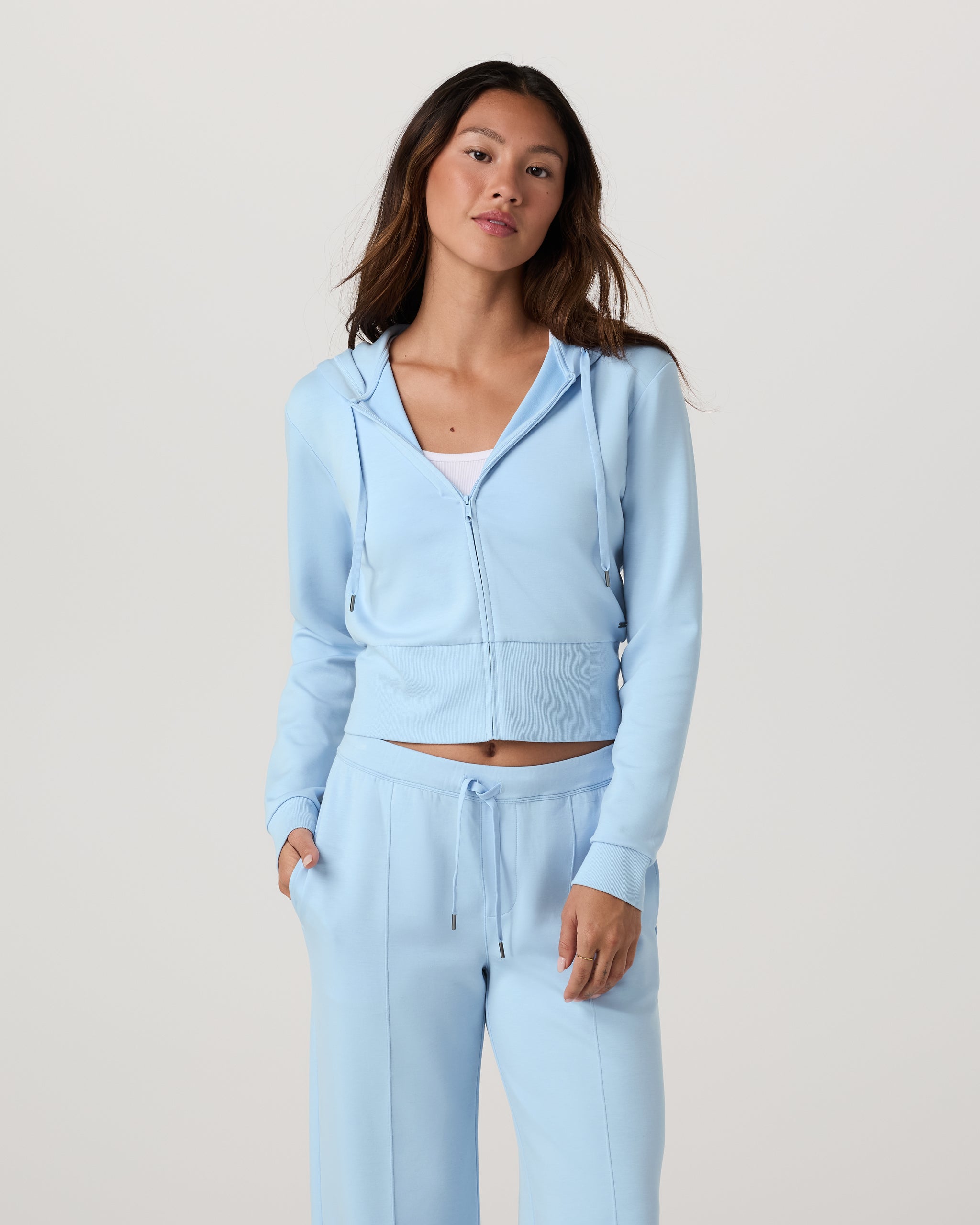 Compose Full Zip Hoodie | Crystal Blue