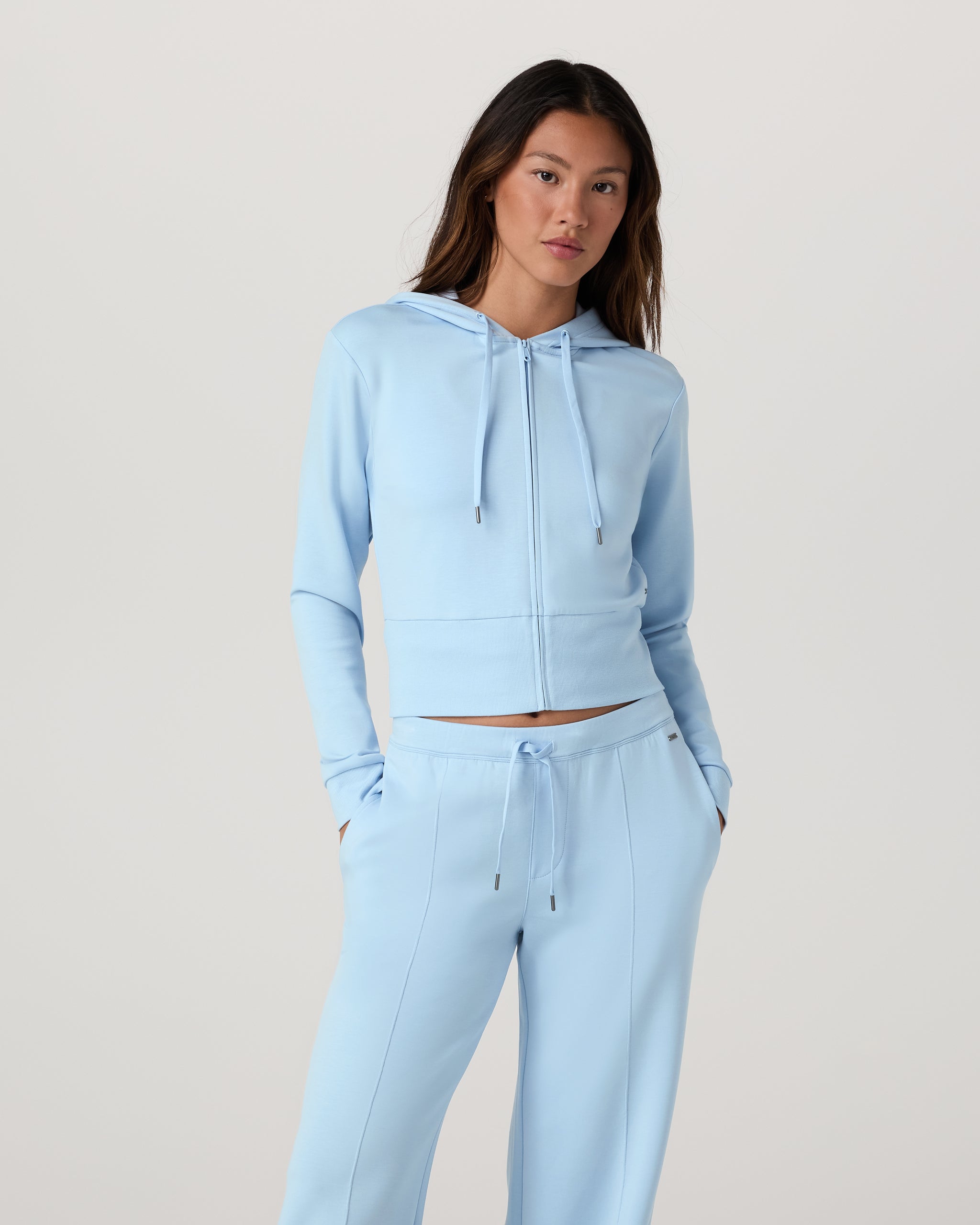 Compose Full Zip Hoodie | Crystal Blue
