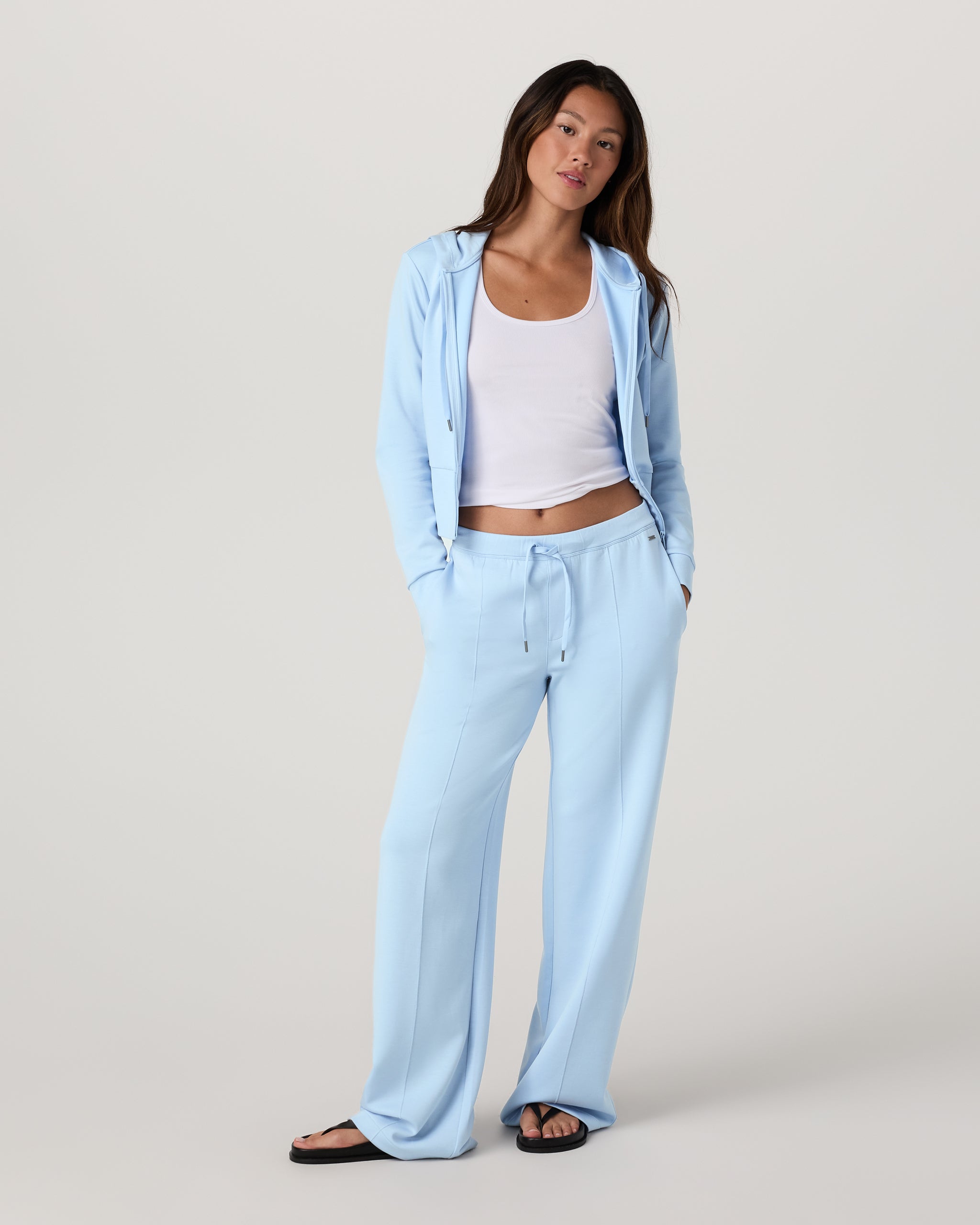 Compose Full Zip Hoodie | Crystal Blue