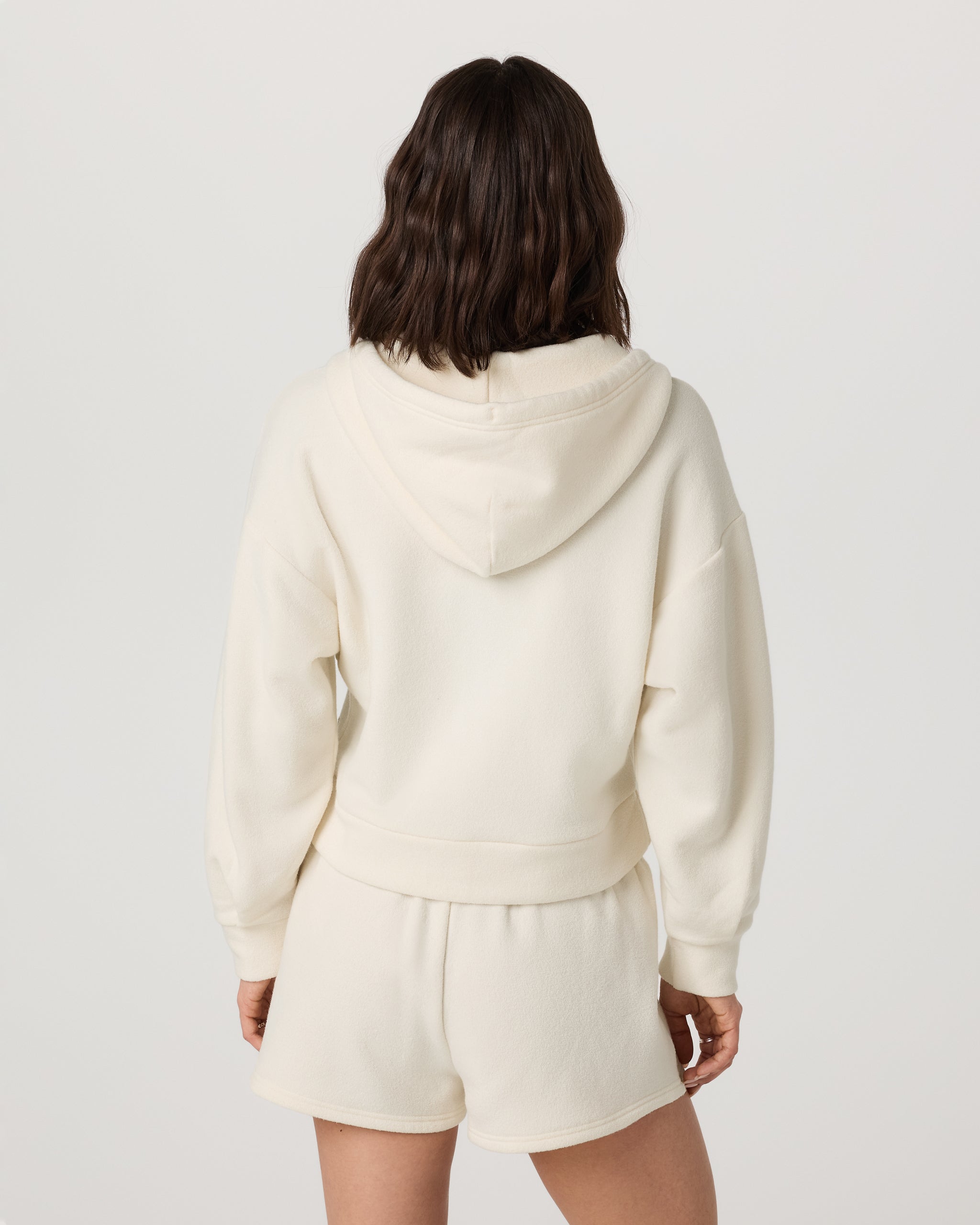 Beach Fleece Zip Up | Natural