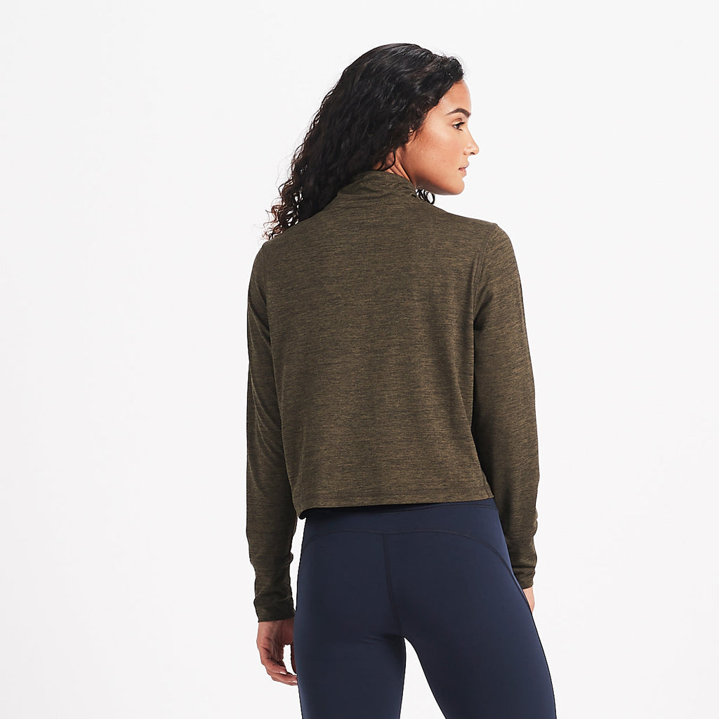Crescent Half Zip | Evergreen Heather