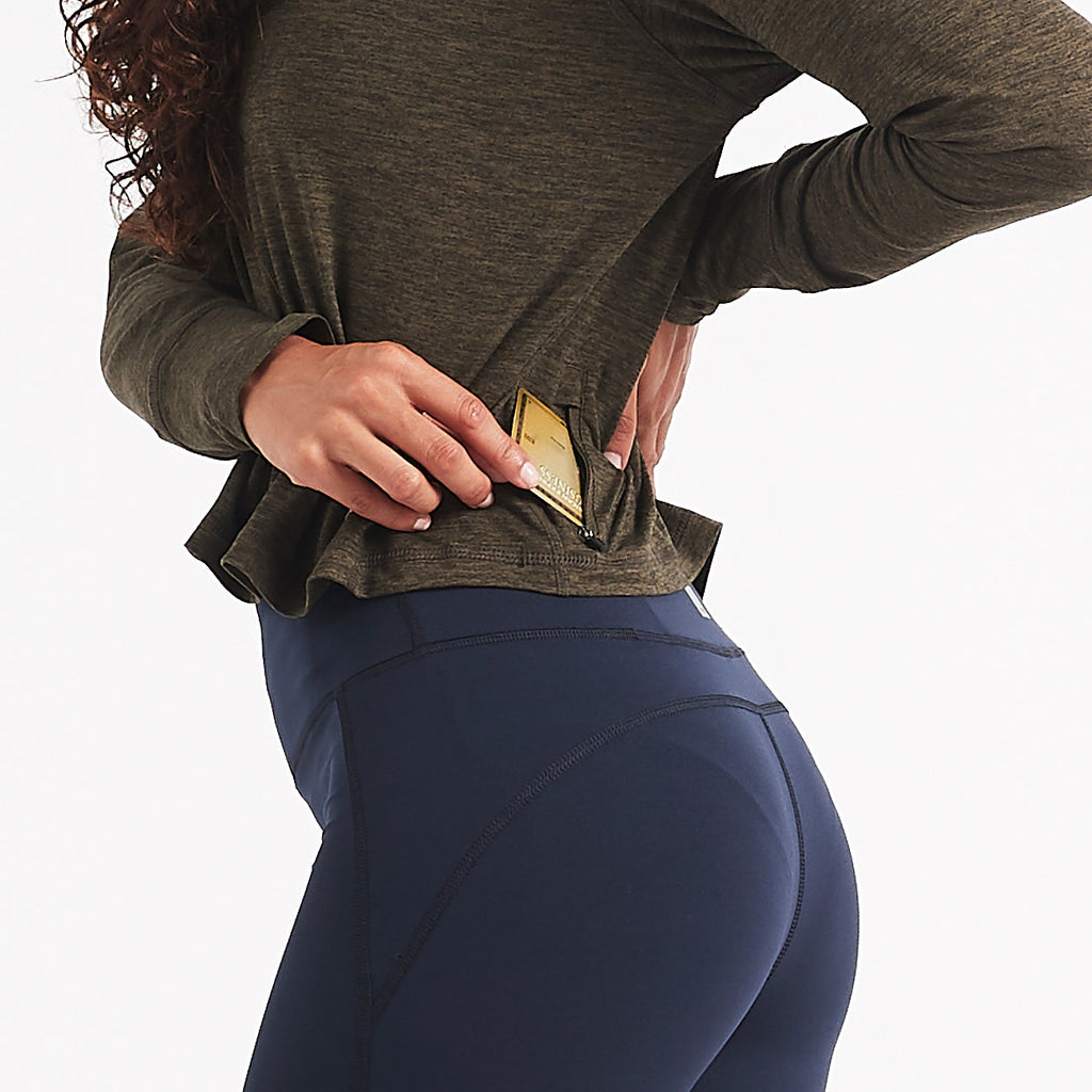 Crescent Half Zip | Evergreen Heather