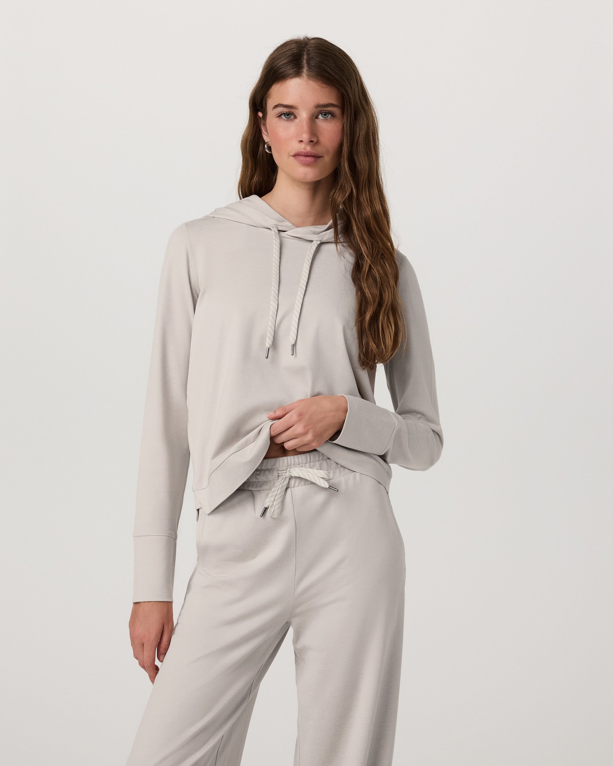 Halo Essential Hoodie | Ecru Heather