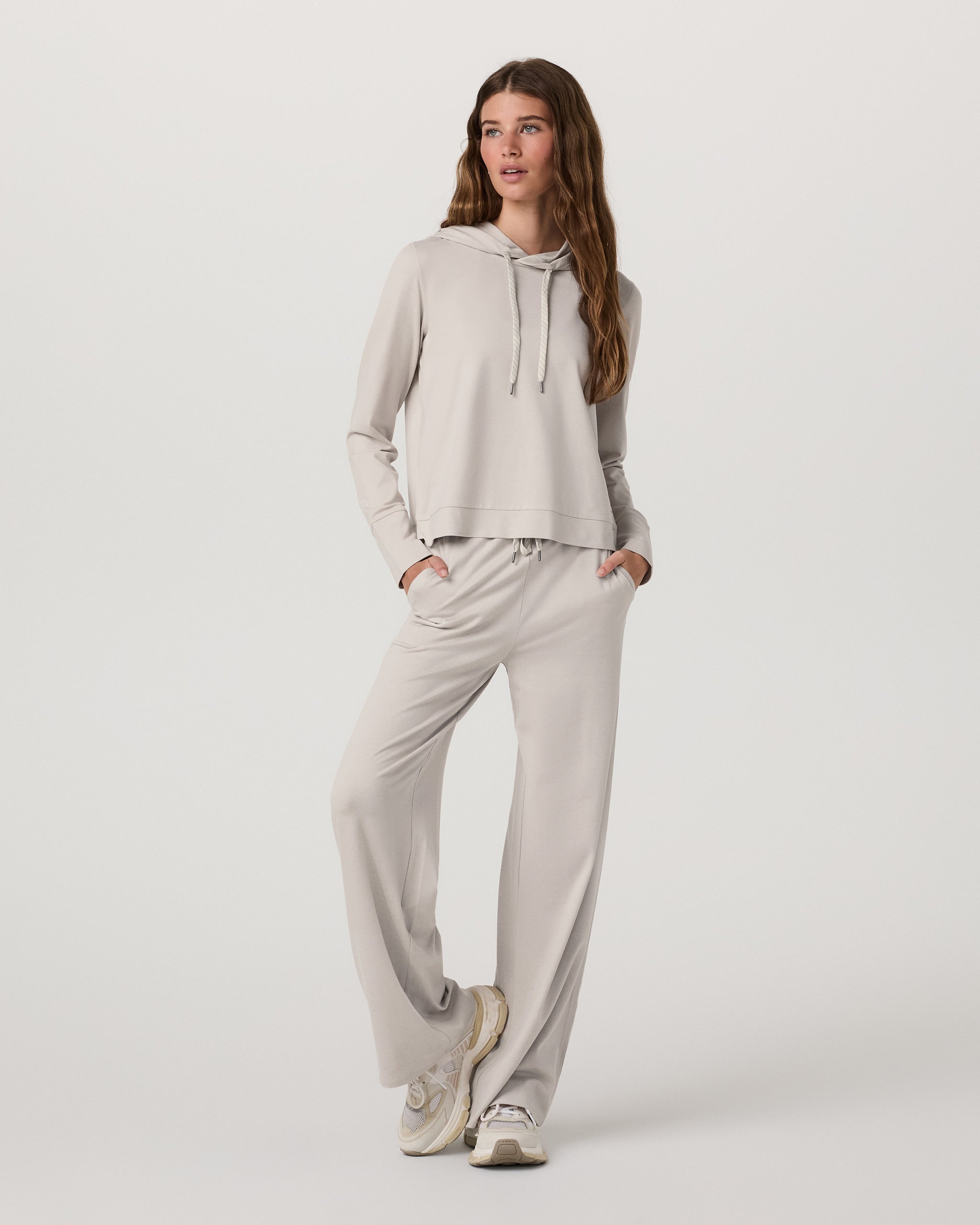 Halo Essential Hoodie | Ecru Heather