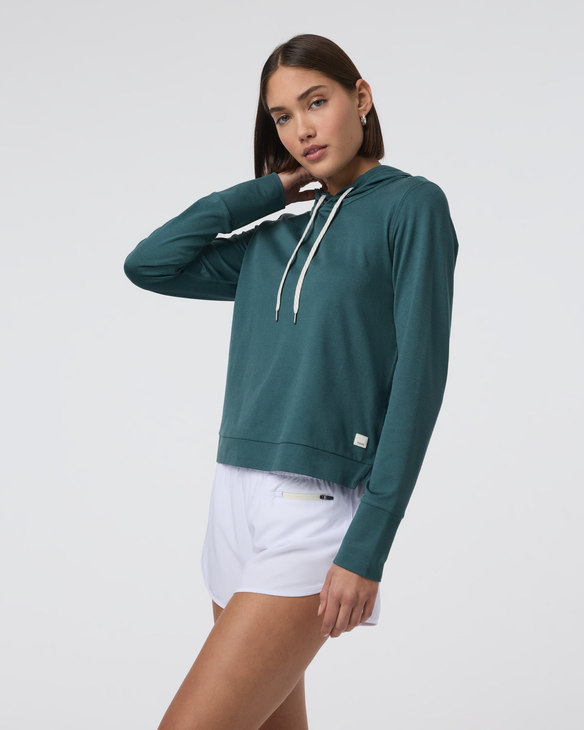 Halo Essential Hoodie | Moss Heather