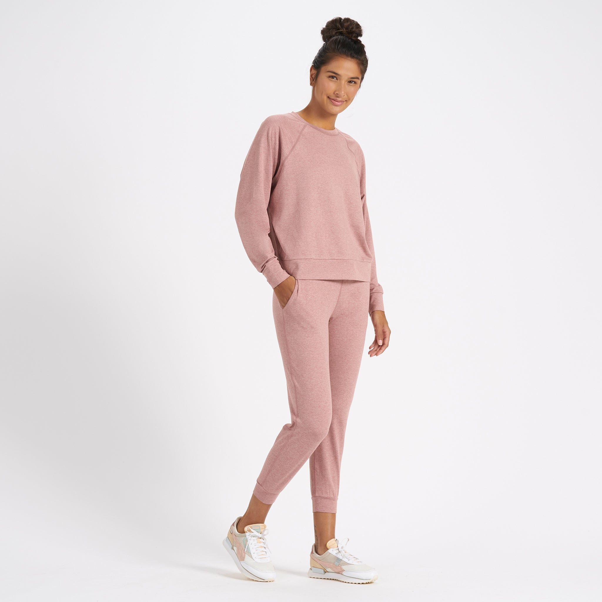 Long-Sleeve Halo Crew | Burnt Clay Heather