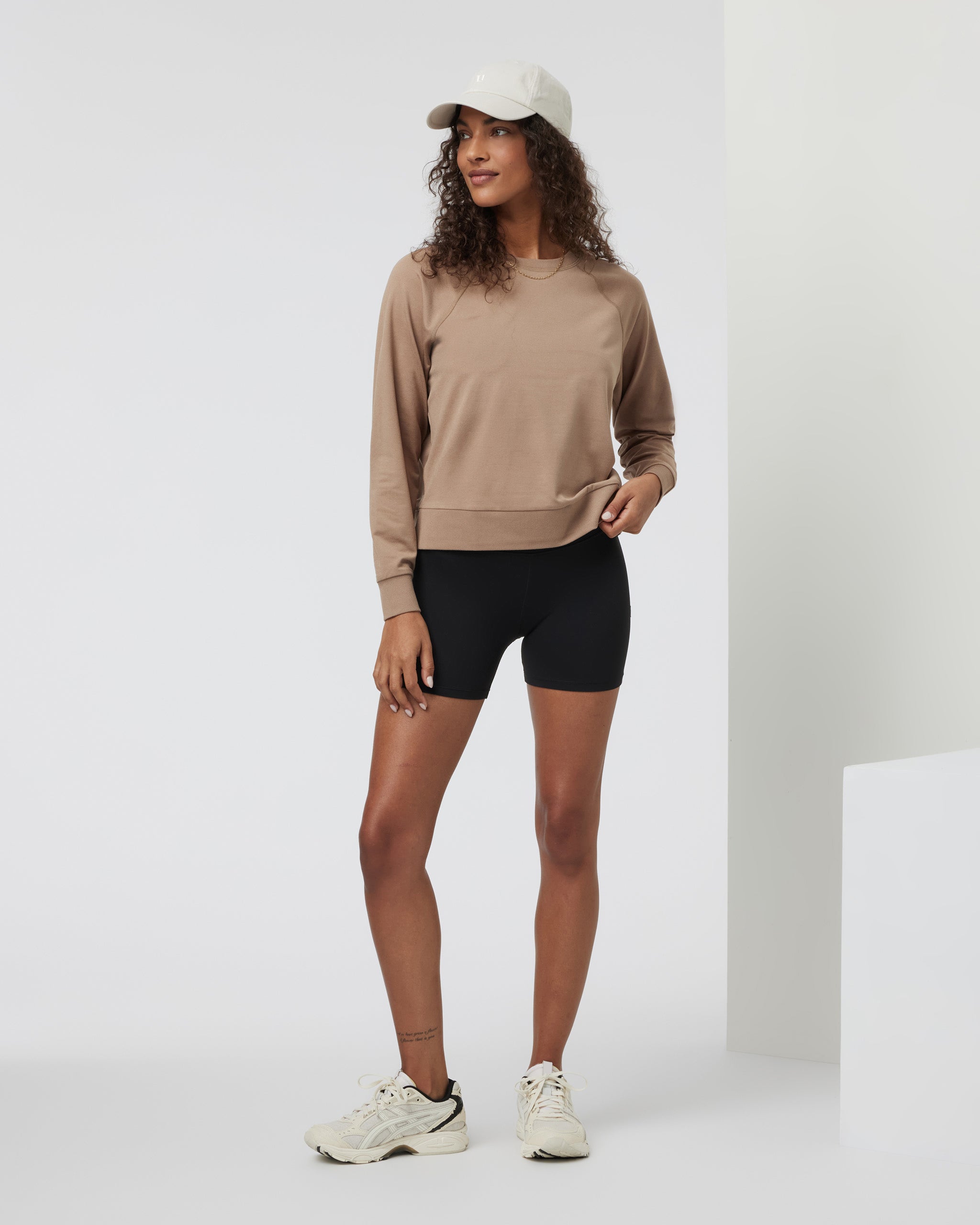 Long Sleeve Halo Crew | Goldenrod Heather