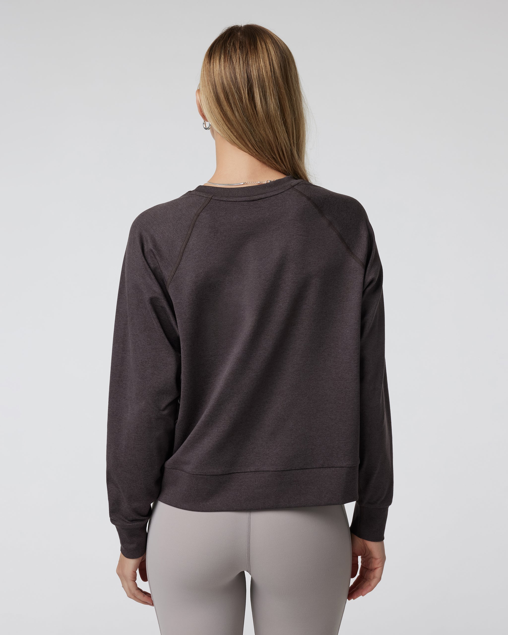 Long Sleeve Halo Crew | Sangria Heather