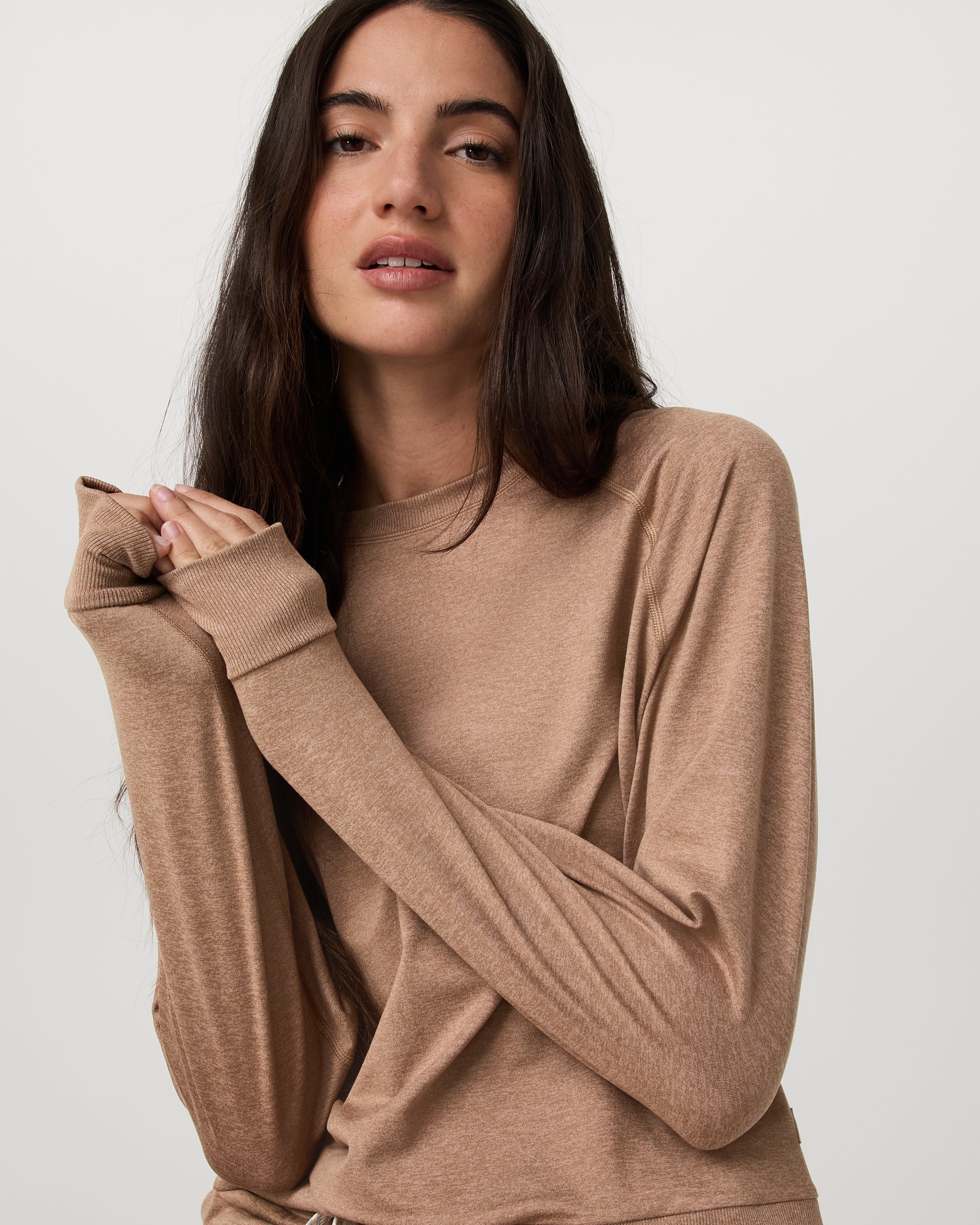 Long-Sleeve Halo Crew | Nutmeg Heather