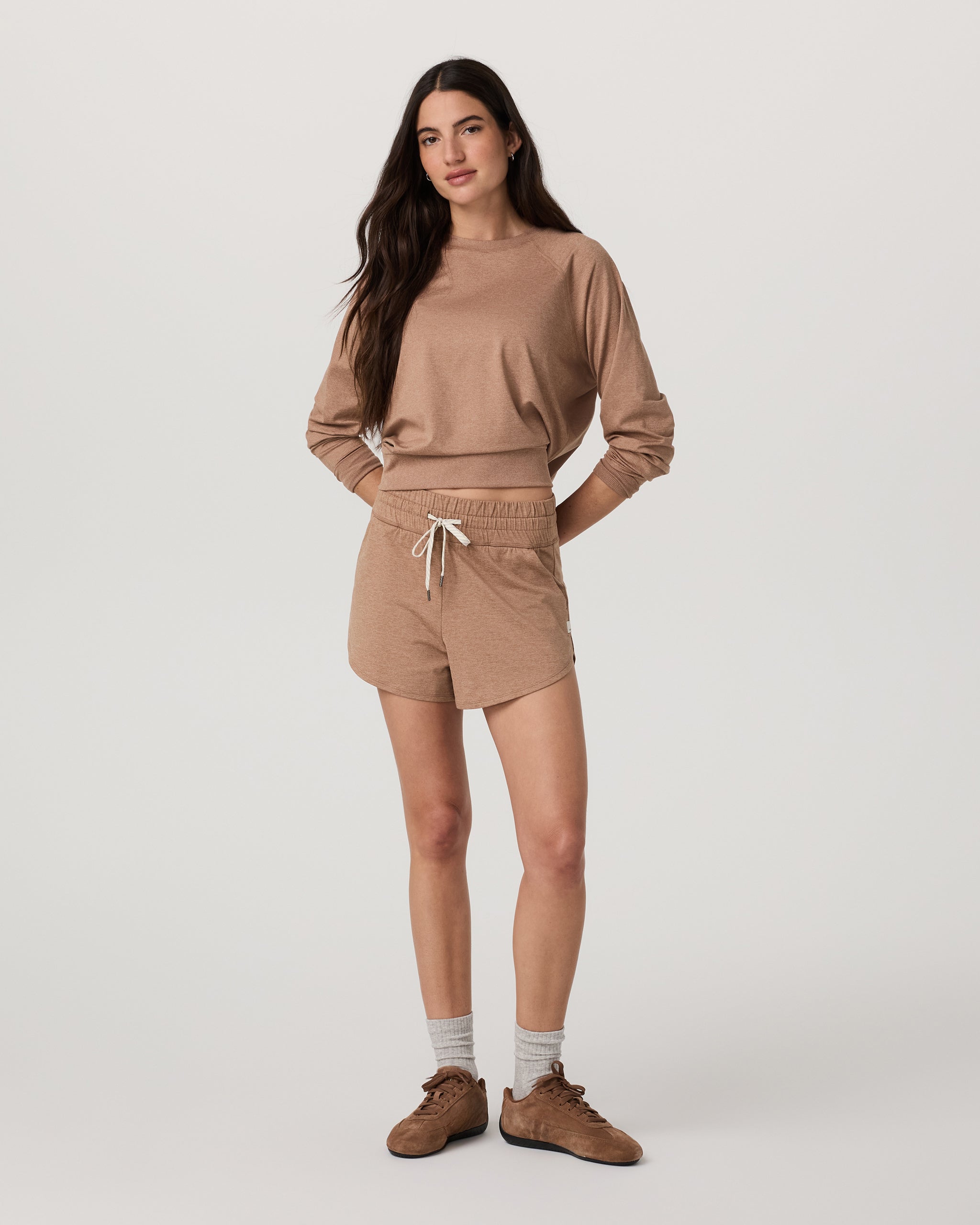 Long-Sleeve Halo Crew | Nutmeg Heather