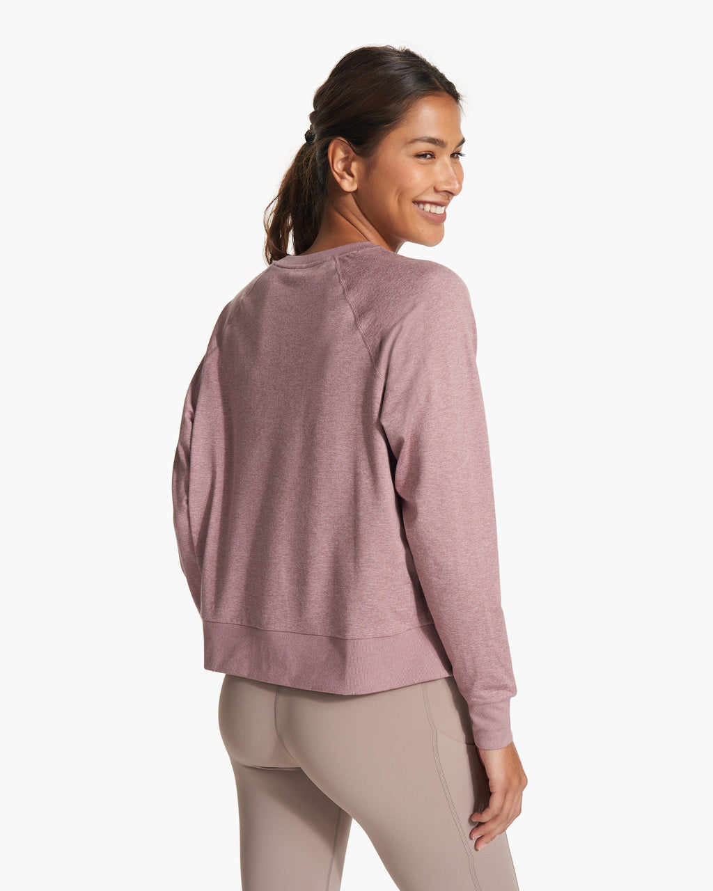 Long Sleeve Halo Crew | Orchid Heather