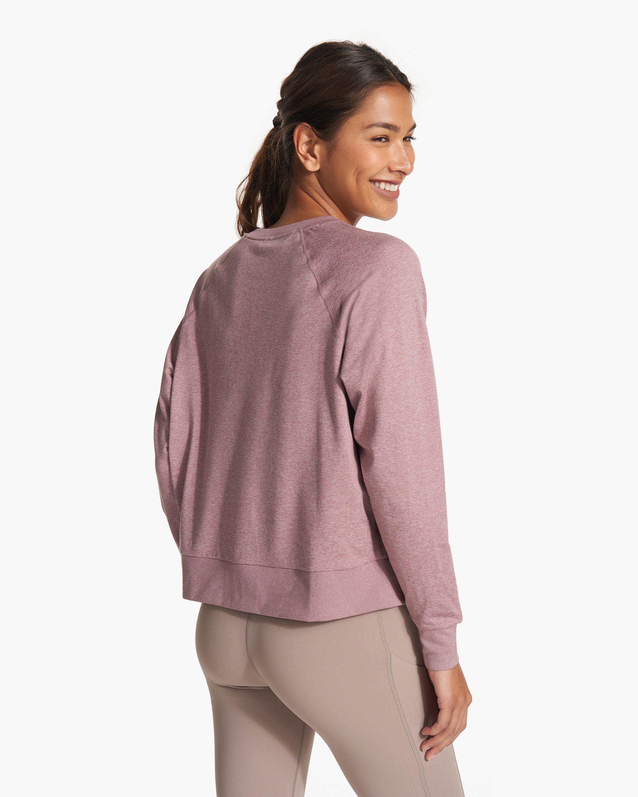 Long Sleeve Halo Crew | Orchid Heather