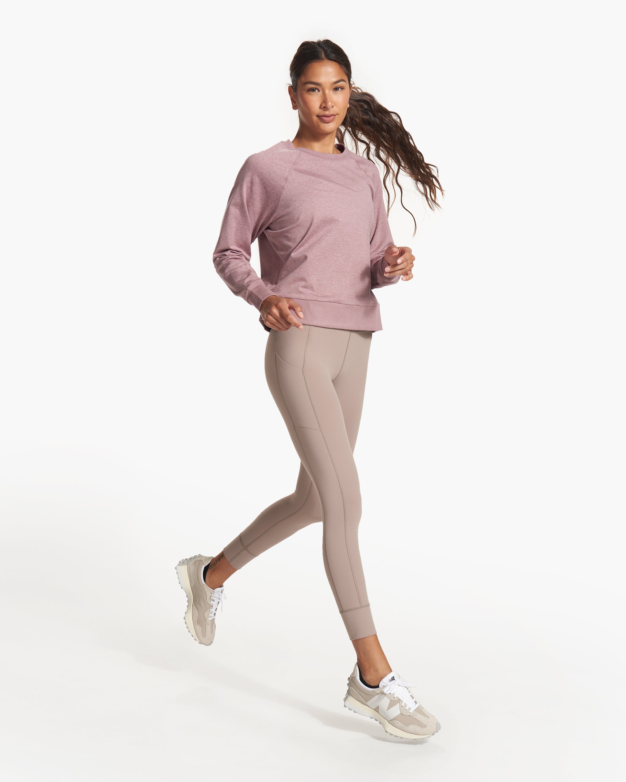 Long Sleeve Halo Crew | Orchid Heather