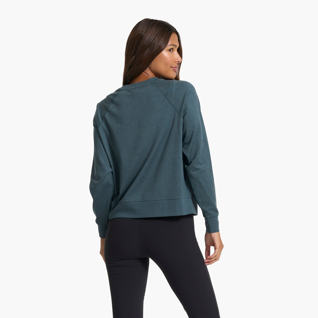 Long-Sleeve Halo Crew | Stone Heather