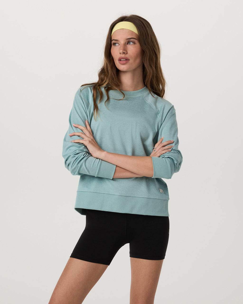 Long-Sleeve Halo Crew | Sea Spray Heather