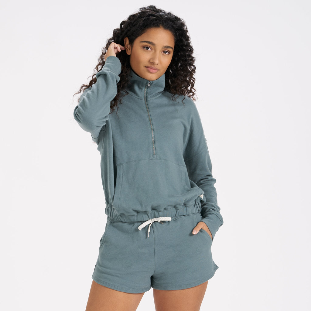 Sunnyside Half Zip | Steel Blue