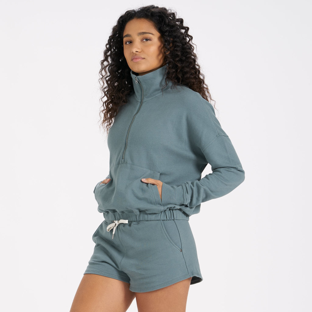 Sunnyside Half Zip | Steel Blue