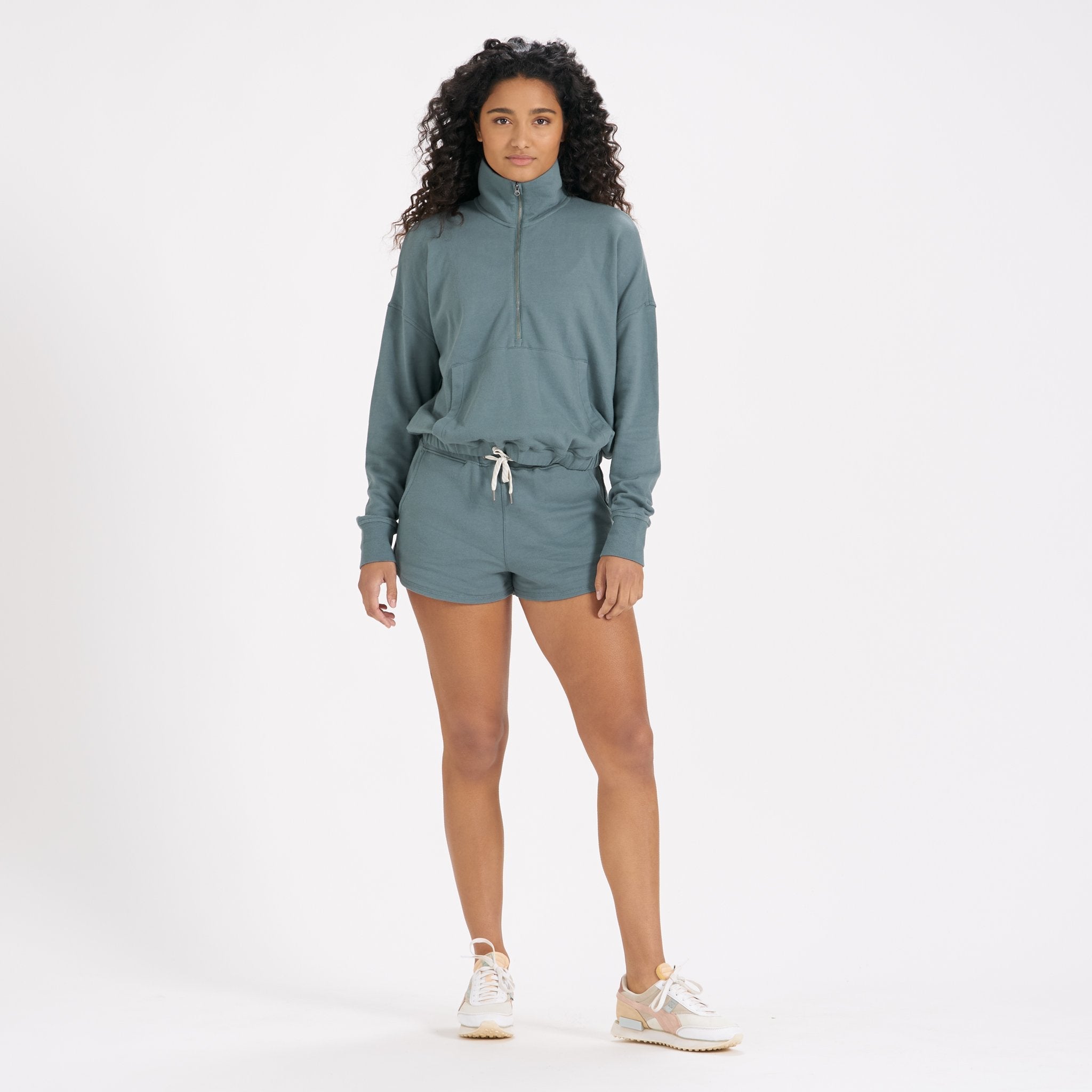 Sunnyside Half Zip | Steel Blue