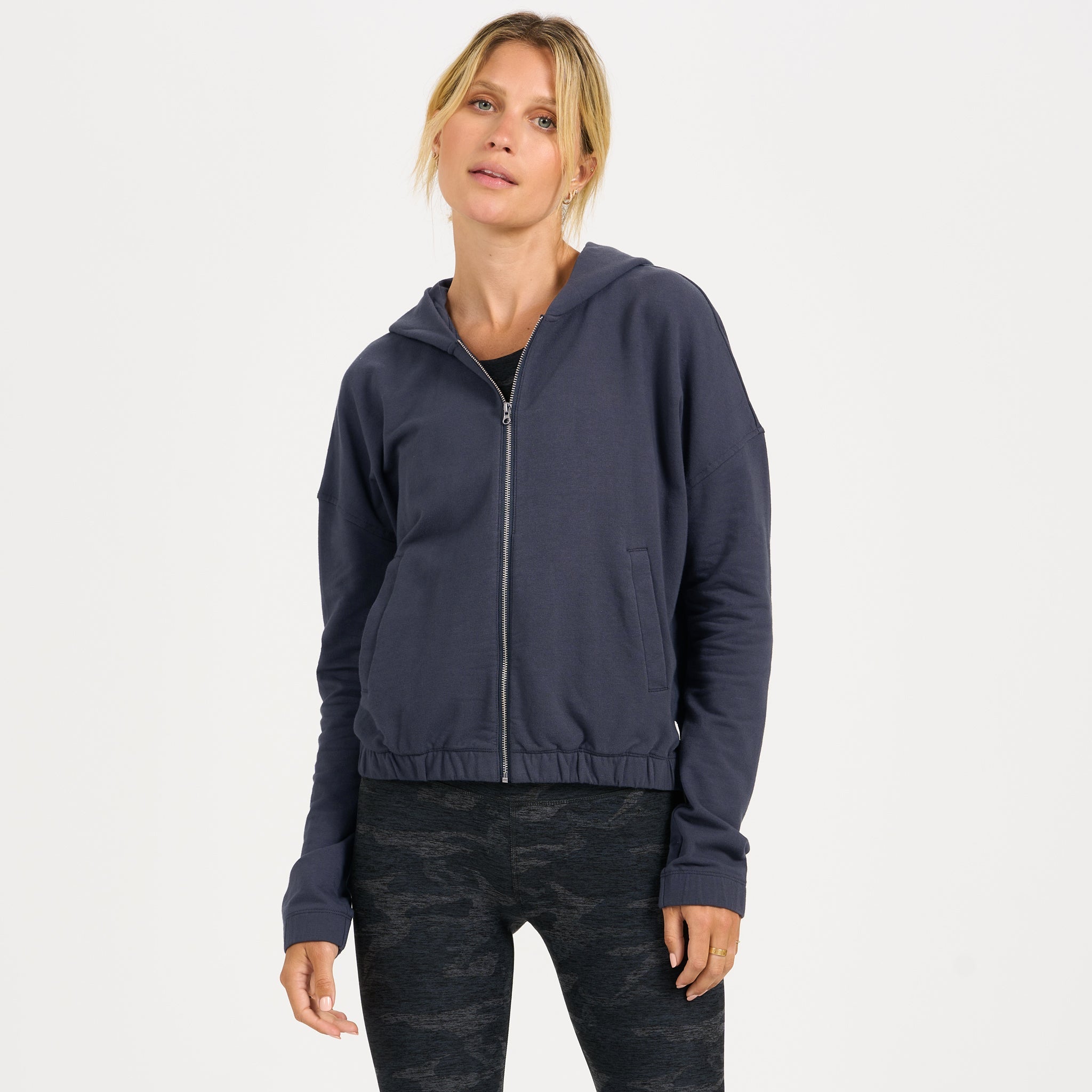Laguna Zip Hoodie | Azure