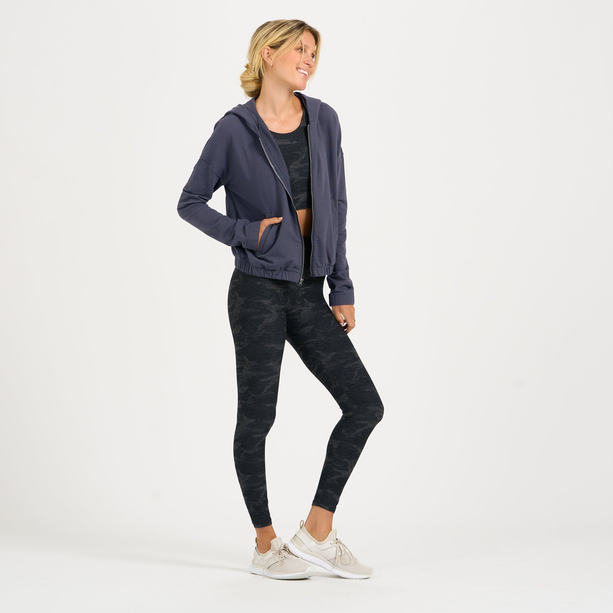 Laguna Zip Hoodie | Azure