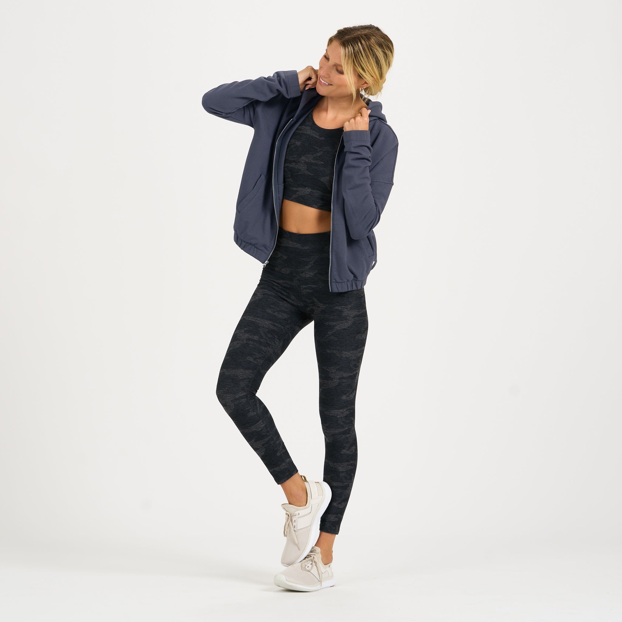 Laguna Zip Hoodie | Azure