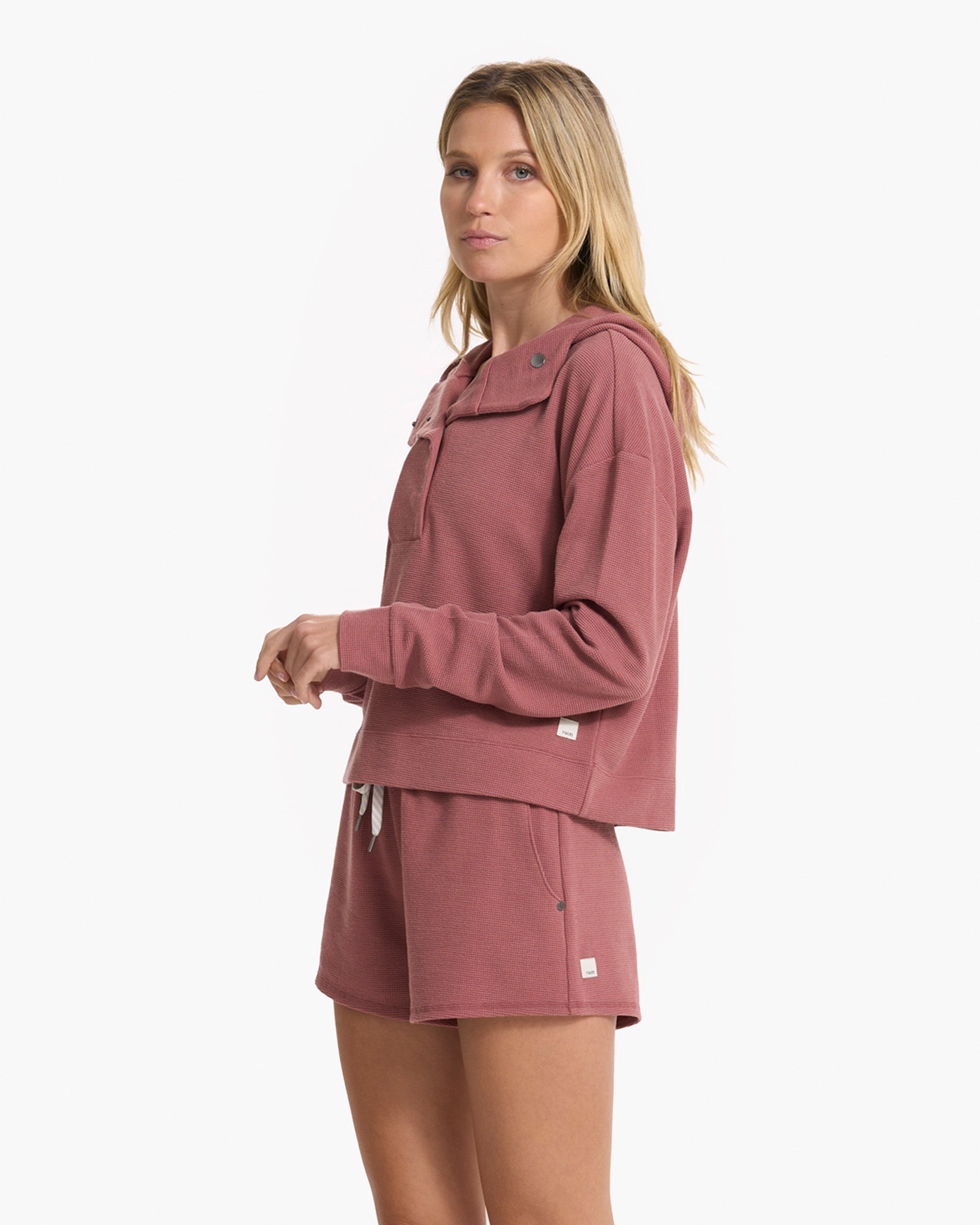 Bayview Thermal Hoodie | Rosewood