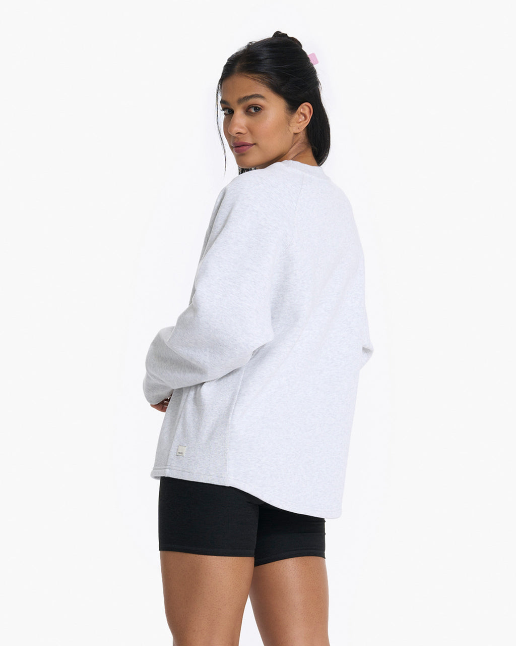 Restore Oversized Crew | Pale Grey Heather
