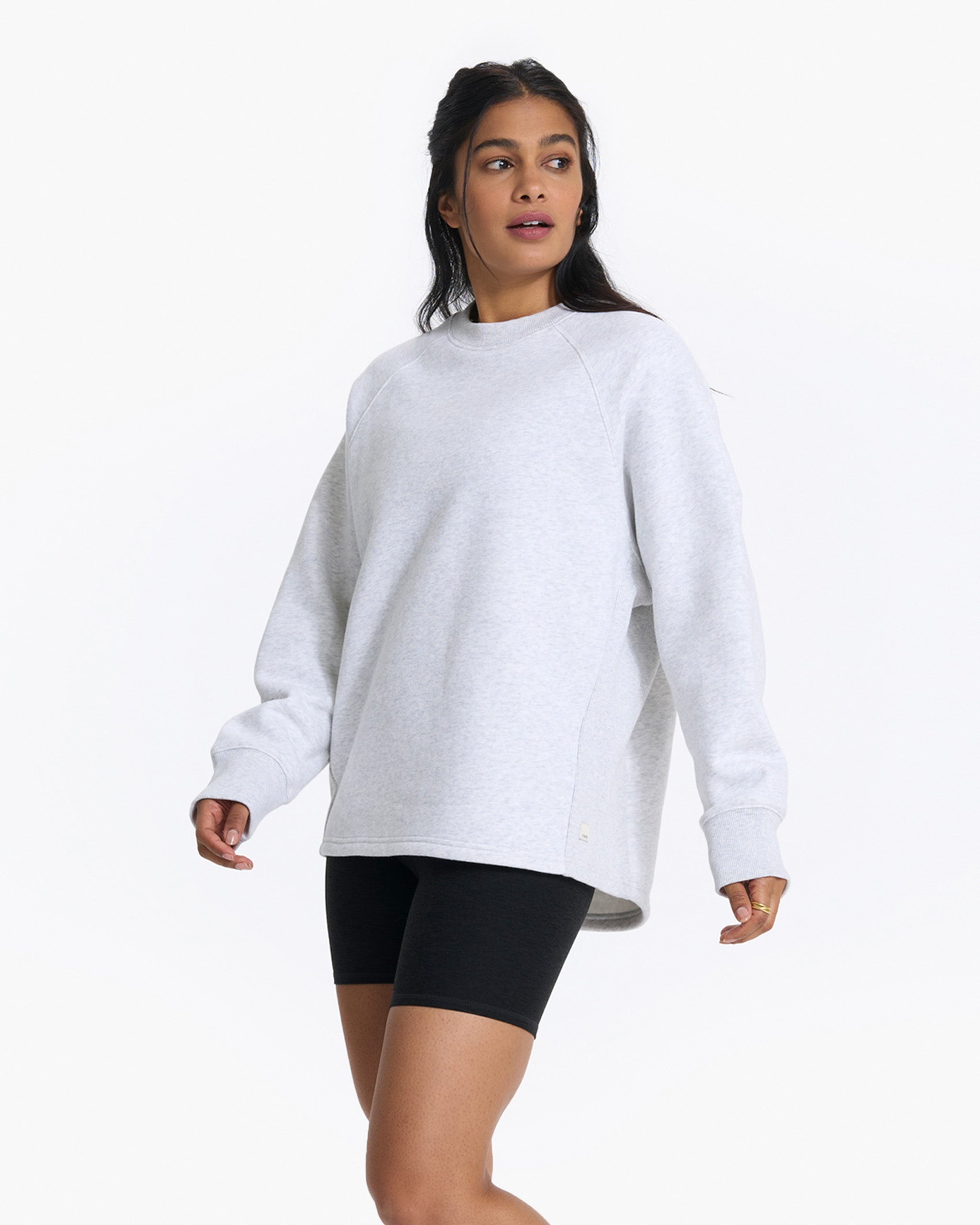 Restore Oversized Crew | Pale Grey Heather