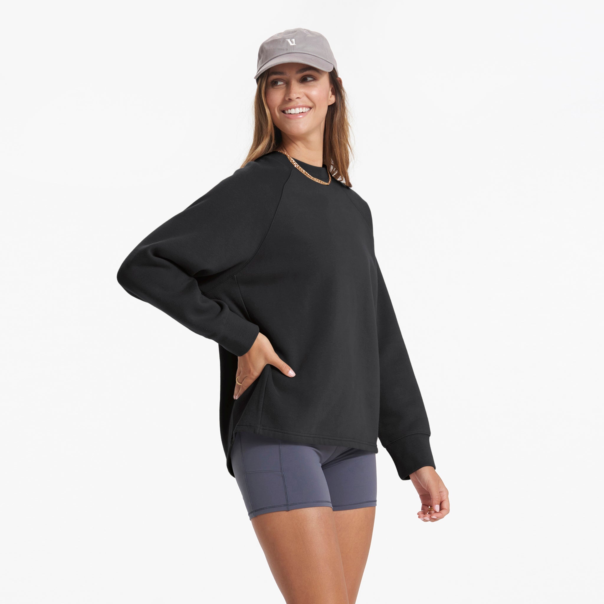 Restore Oversized Crew | Washed Black