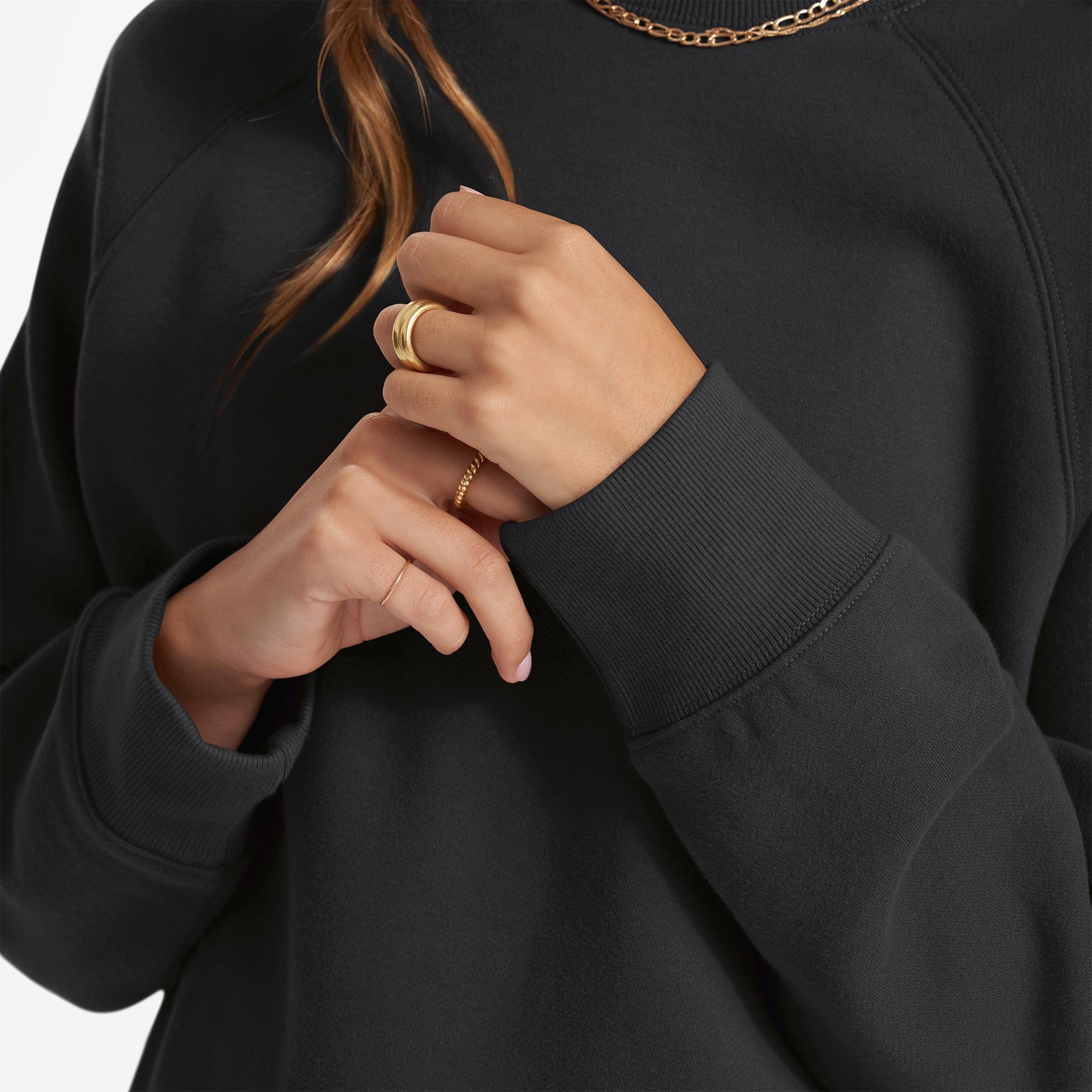 Restore Oversized Crew | Washed Black