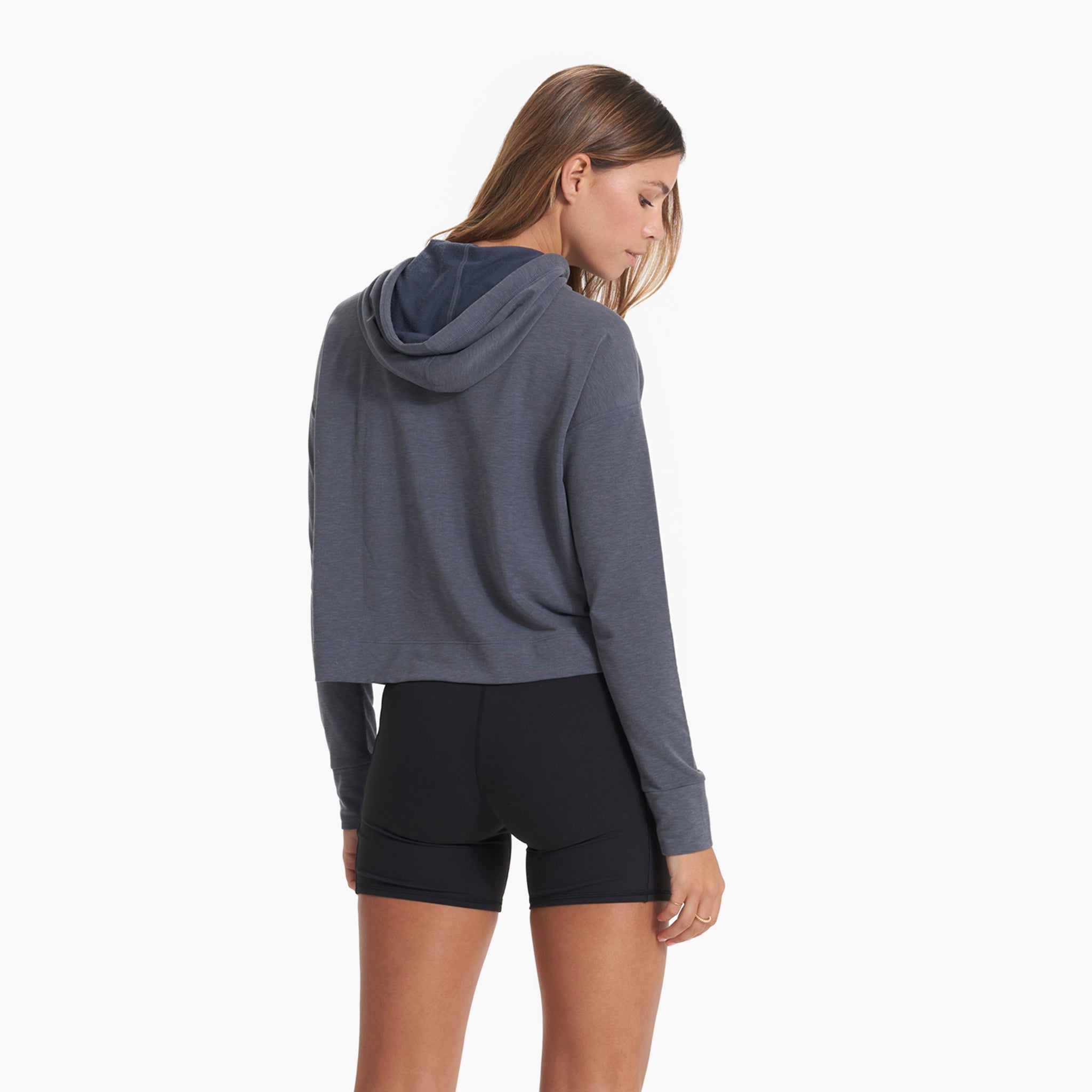 Vista Half Zip Hoodie | Azure Heather