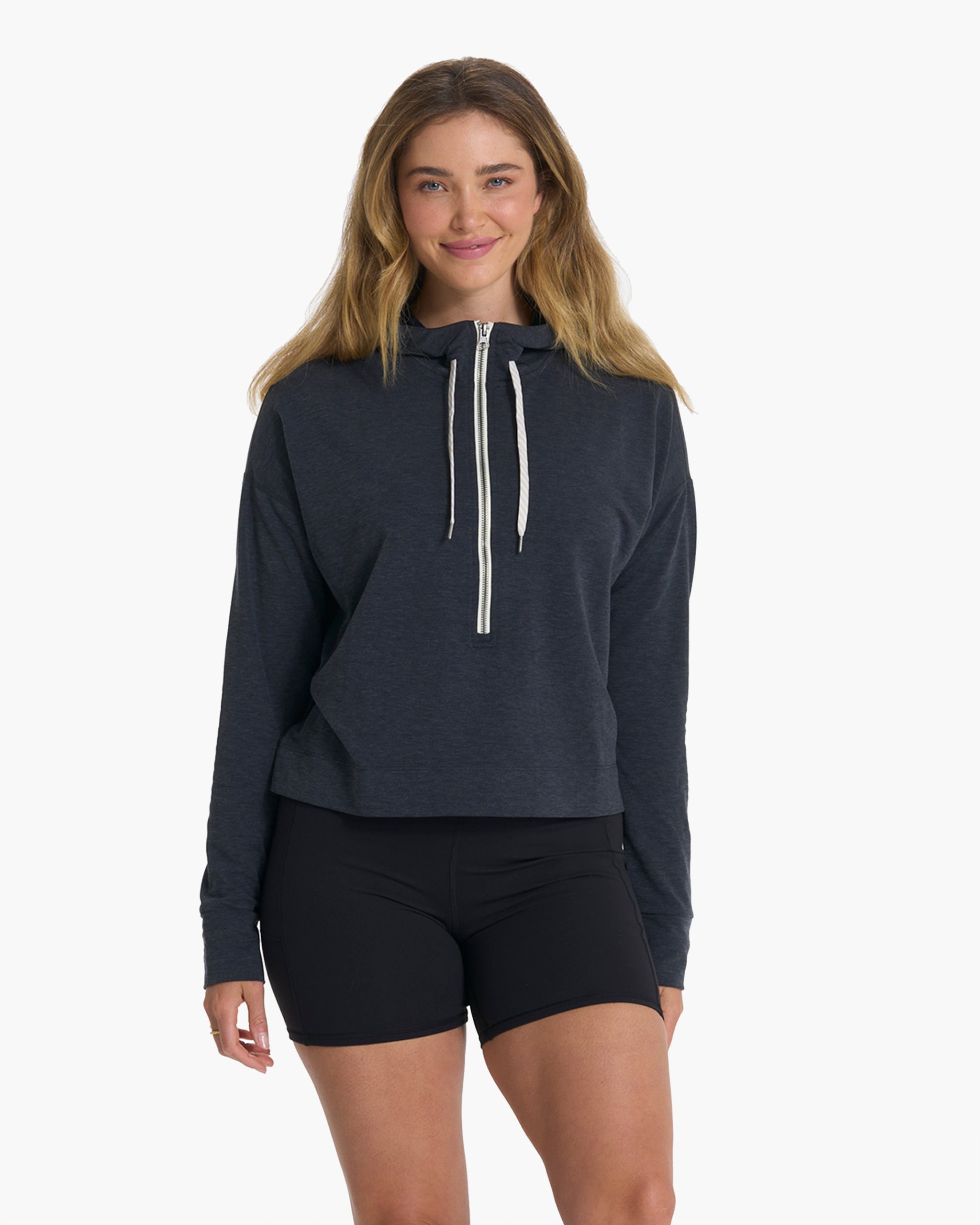 Vista Half Zip Hoodie | Charcoal Heather