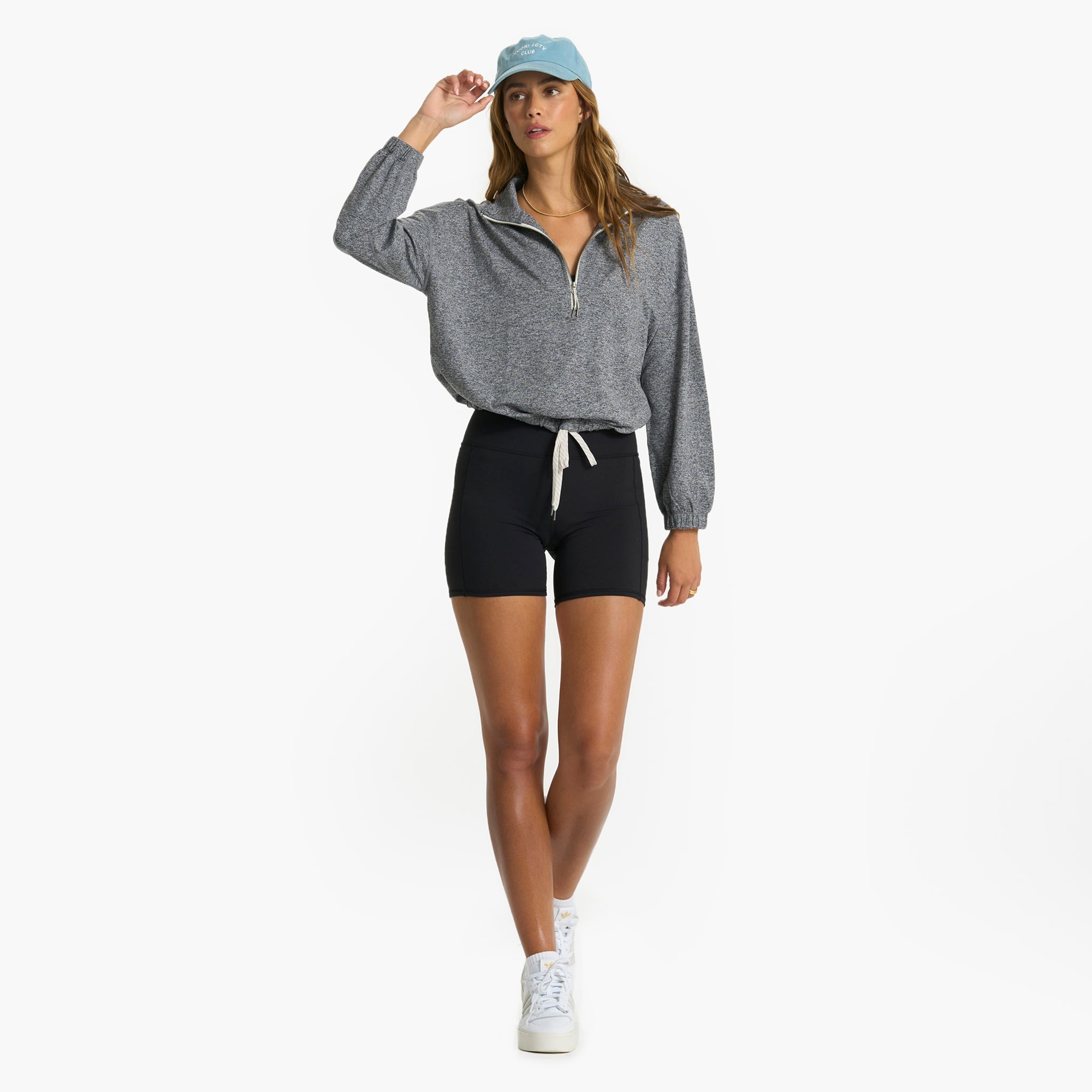 Halo Relaxed Half Zip | Heather Grey
