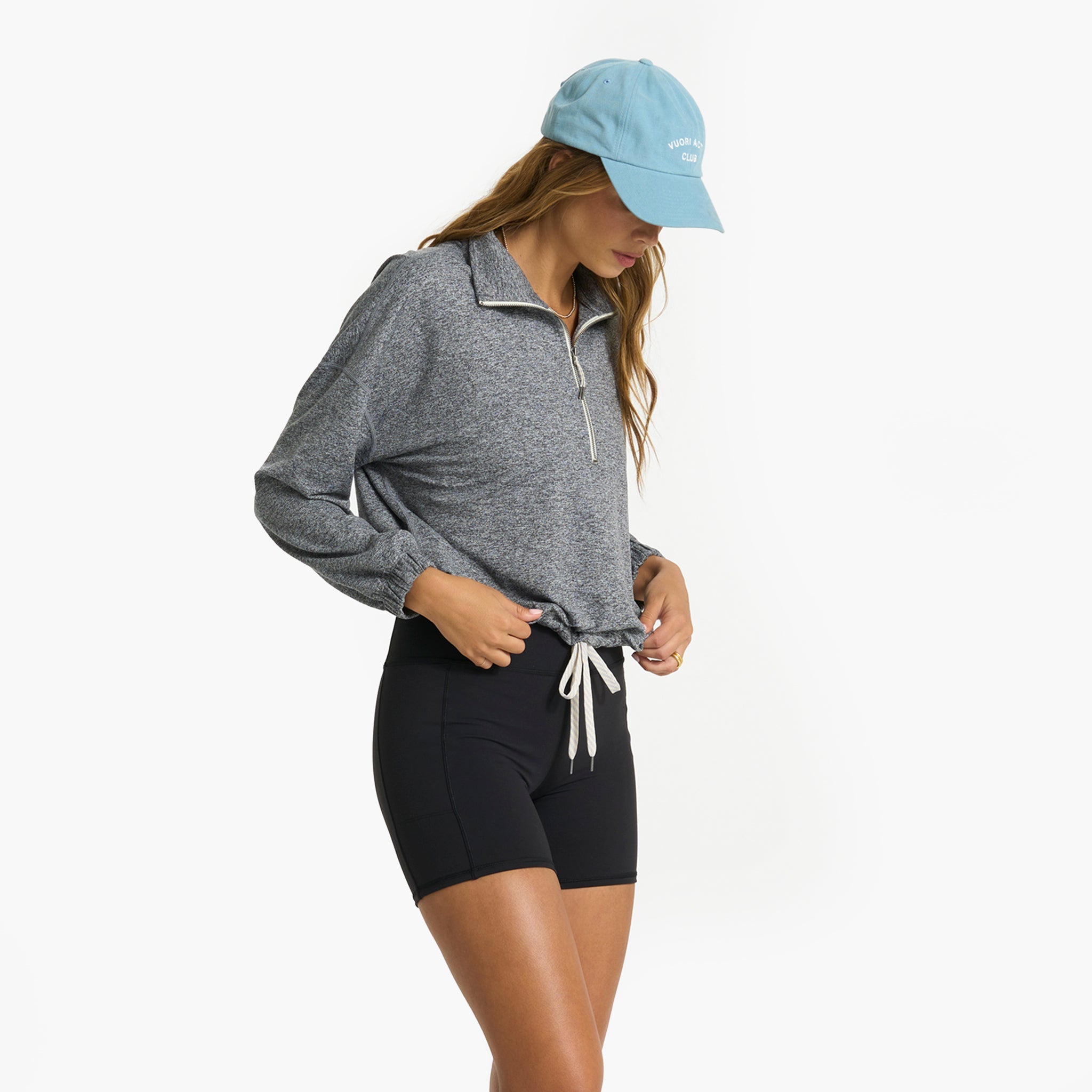 Halo Relaxed Half Zip | Heather Grey