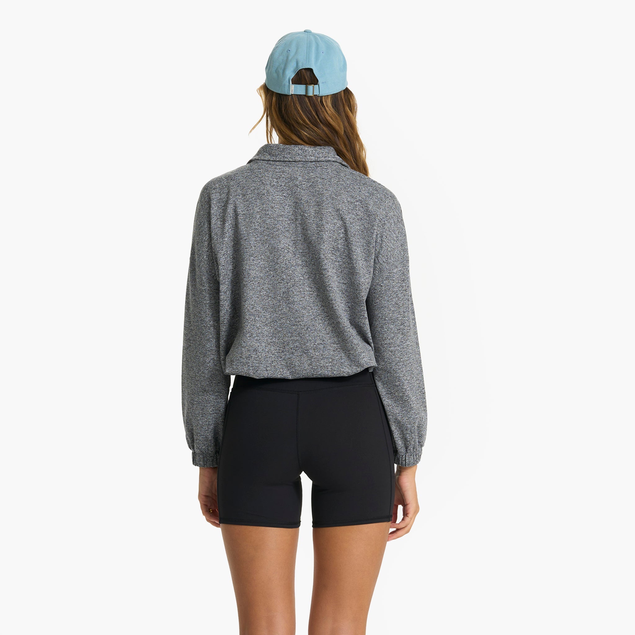 Halo Relaxed Half Zip | Heather Grey