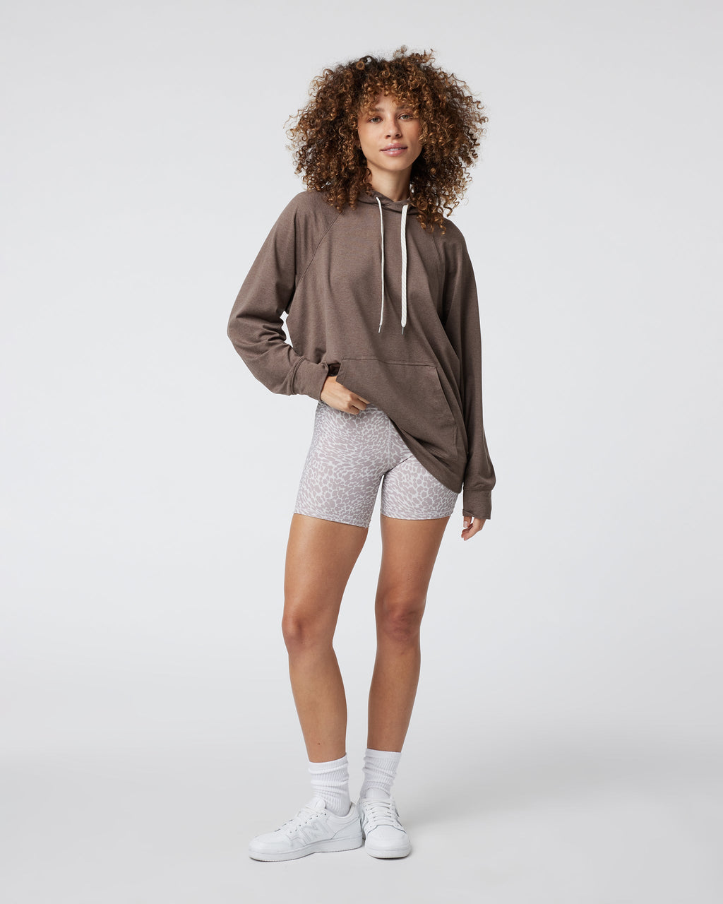 Halo Oversized Hoodie | Fossil Heather