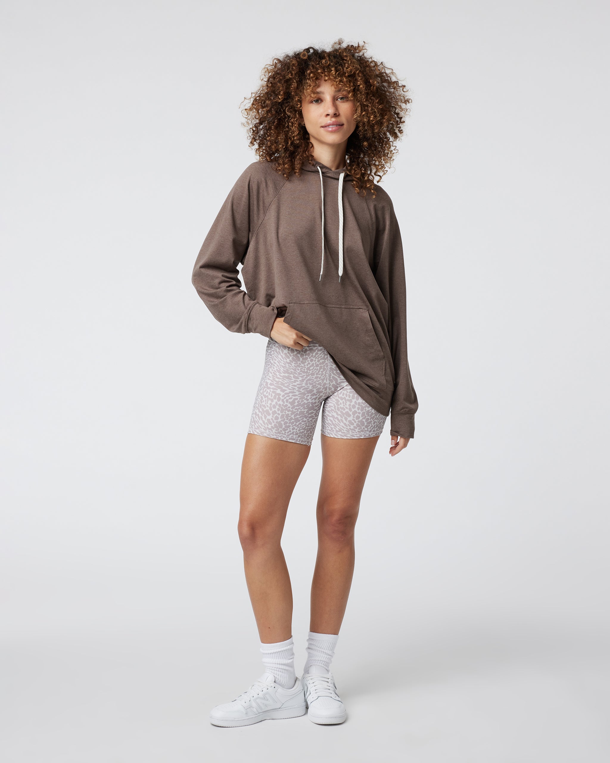 Halo Oversized Hoodie | Fossil Heather