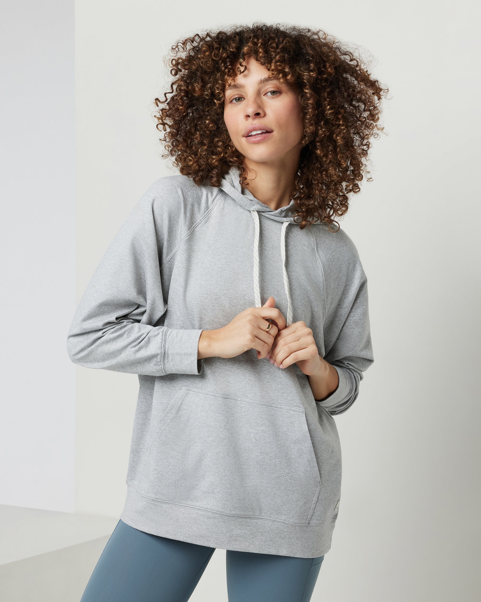 Halo Oversized Hoodie | Pale Heather Grey