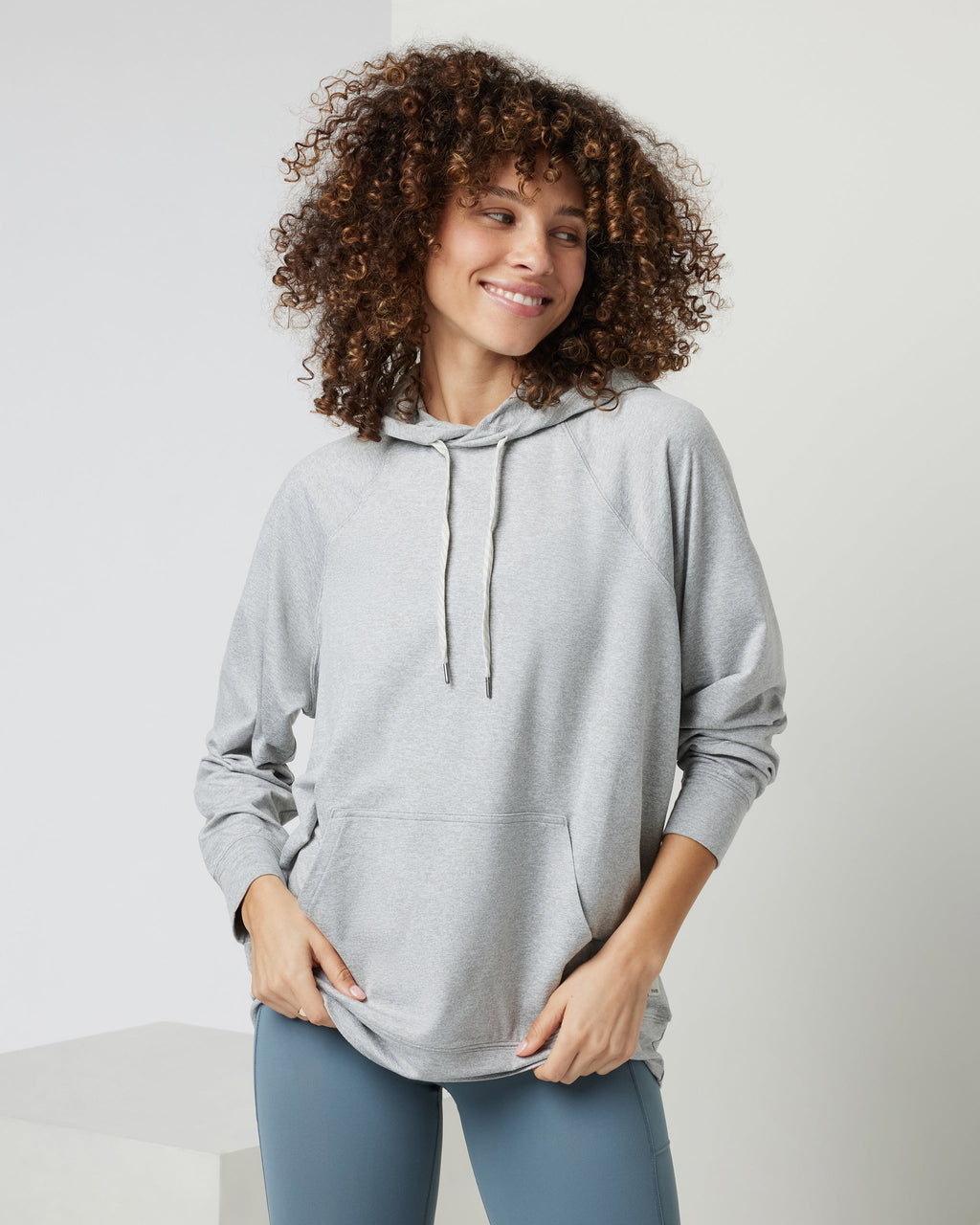 Halo Oversized Hoodie | Pale Heather Grey