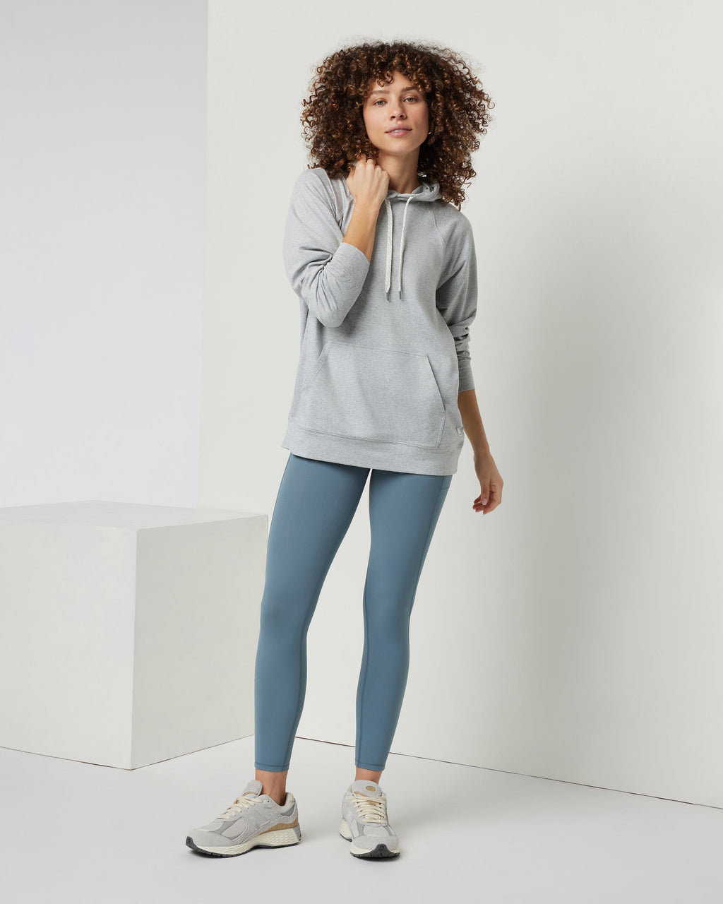 Halo Oversized Hoodie | Pale Heather Grey