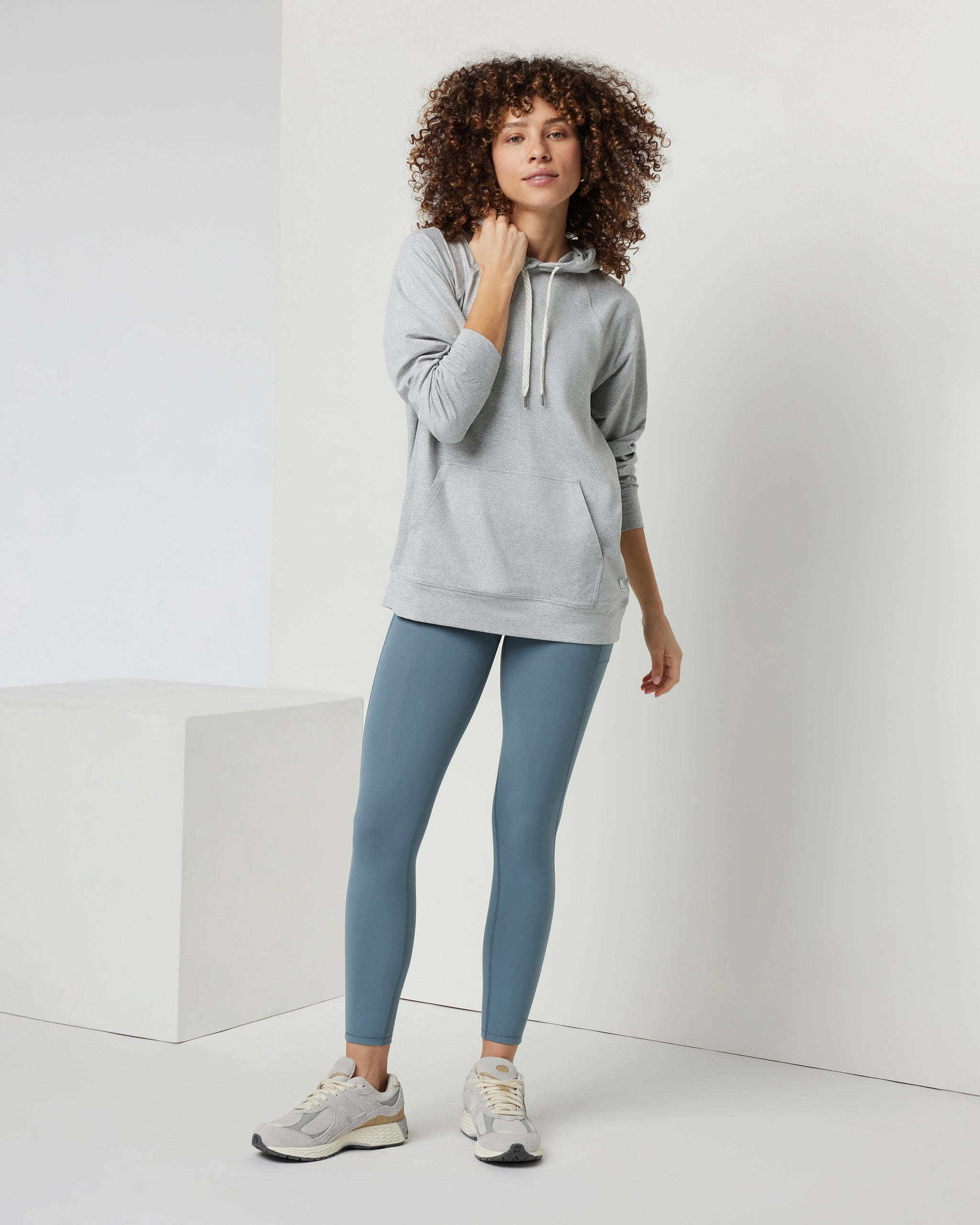 Halo Oversized Hoodie | Pale Heather Grey